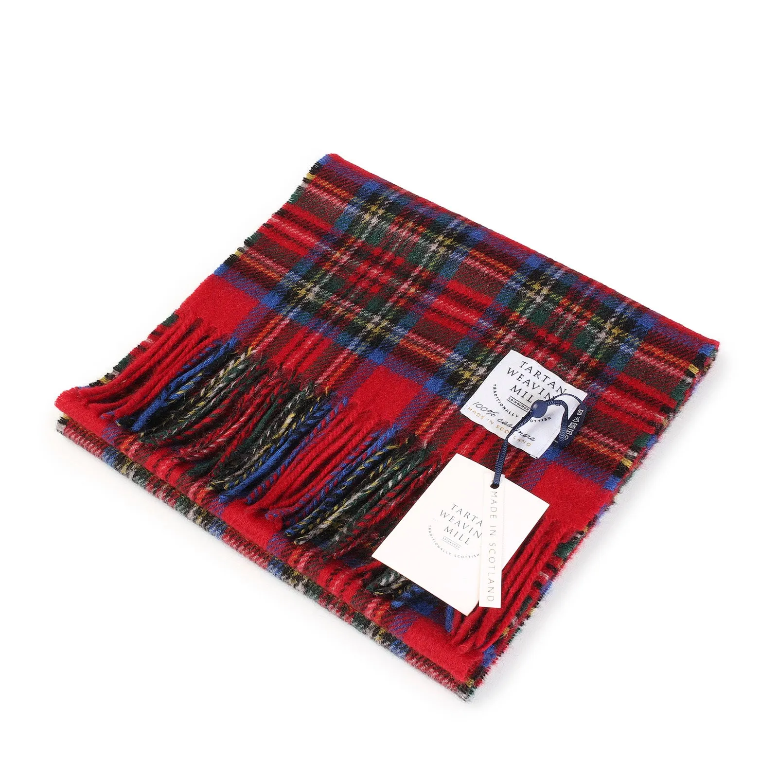100% Cashmere Scarf Made In Scotland Stewart Royal