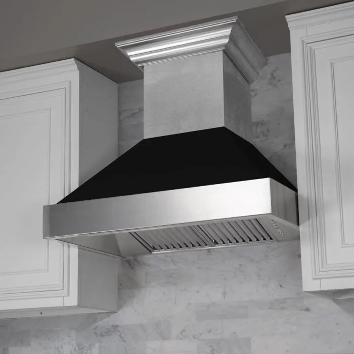 30" Snow Finish Range Hood with Black Matte Shell (8654BLM-30)