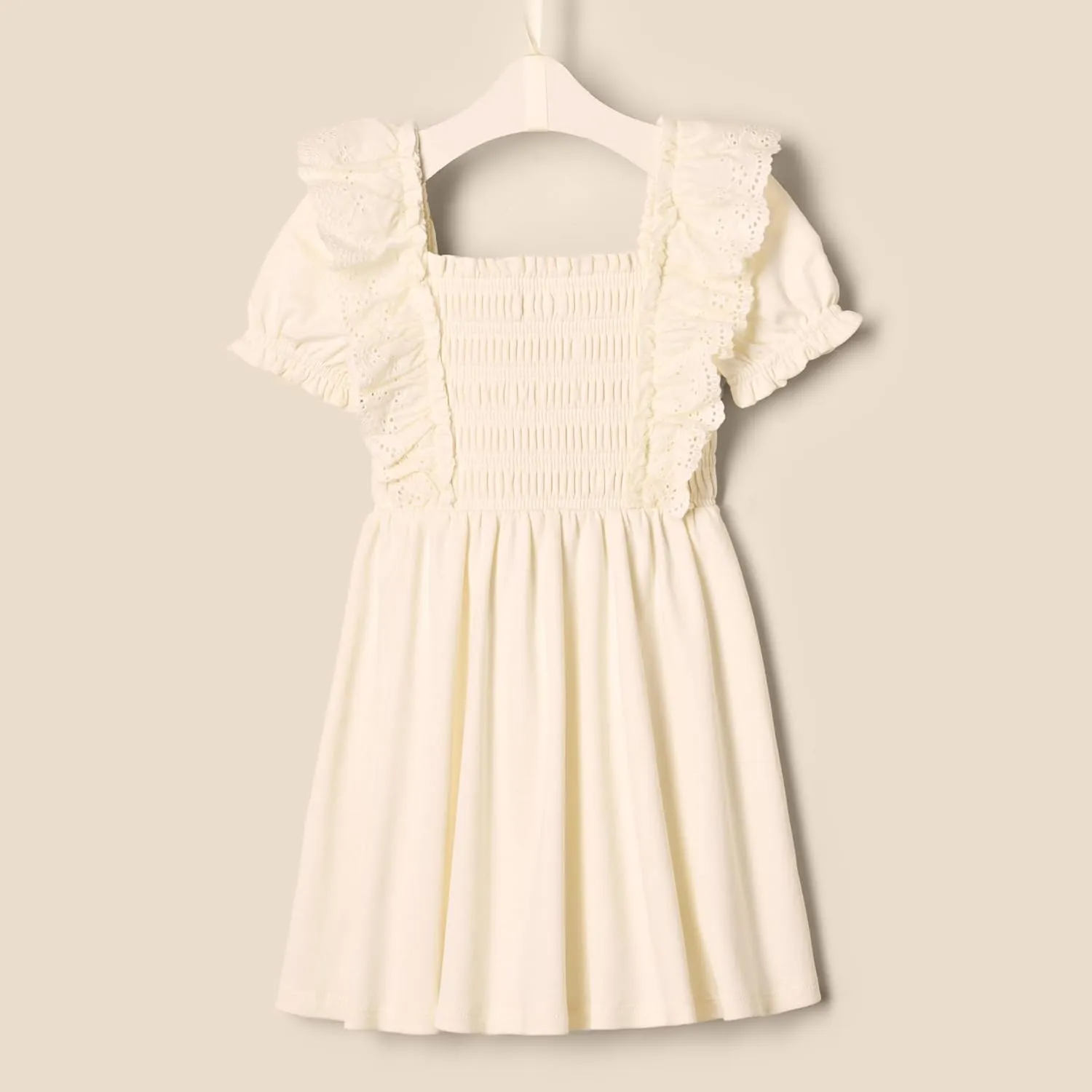 Amazon Essentials x Sofia Grainge Toddlers and Baby Girls' Embroidered Knit Dress