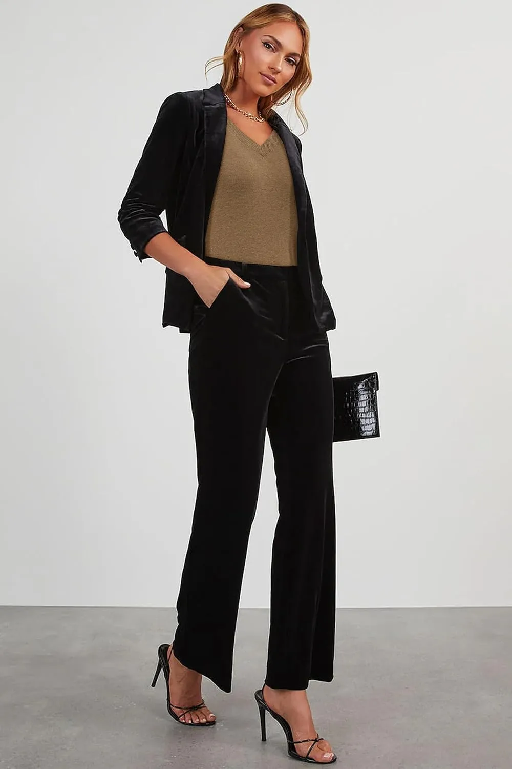 Arach&Cloz Women's Wool Blend Fall Sweaters Business Casual Outfits