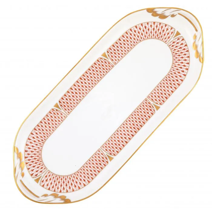 Art Deco Rust Sandwich Tray