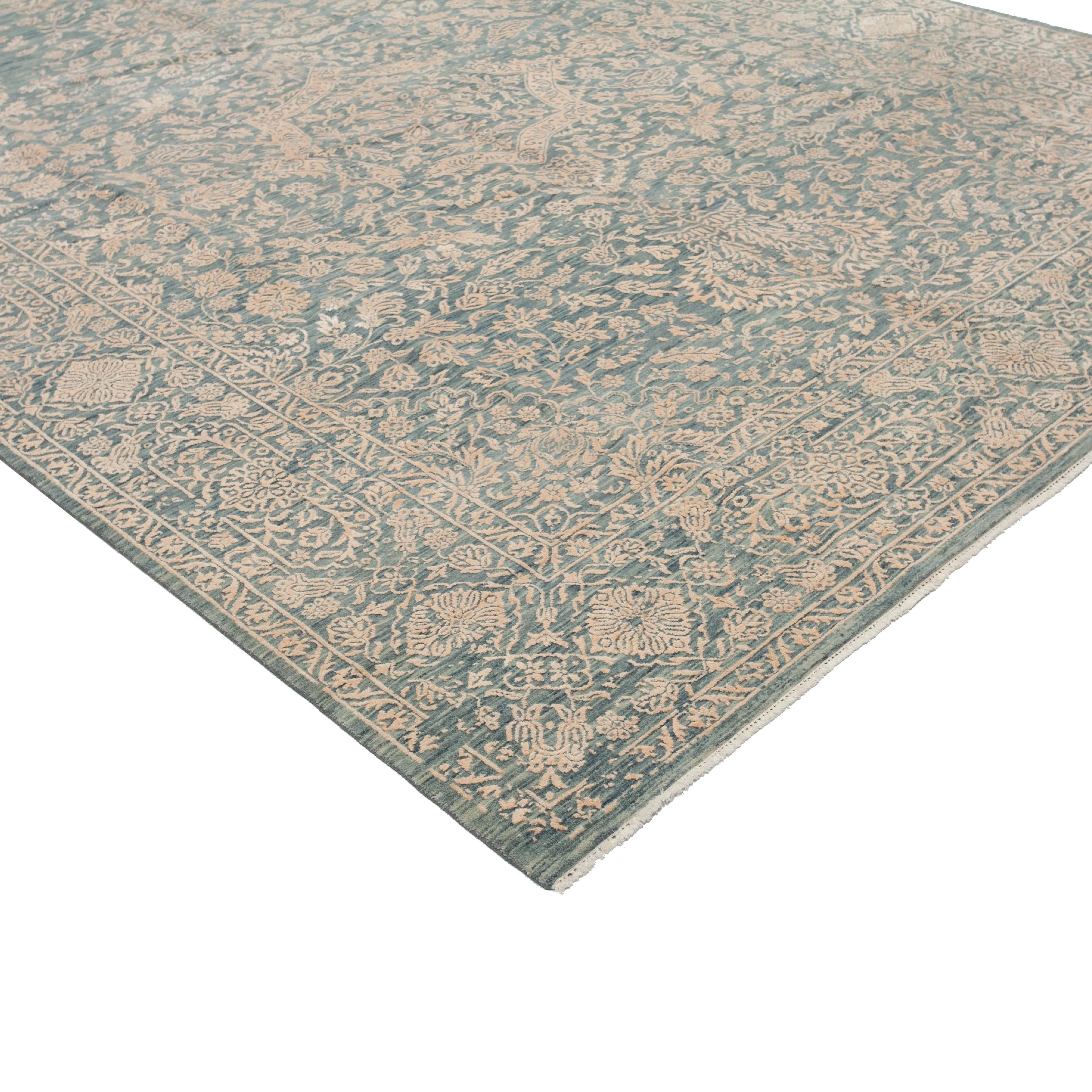 Beige Modern Wool Rug - 9'1" x 12'1"