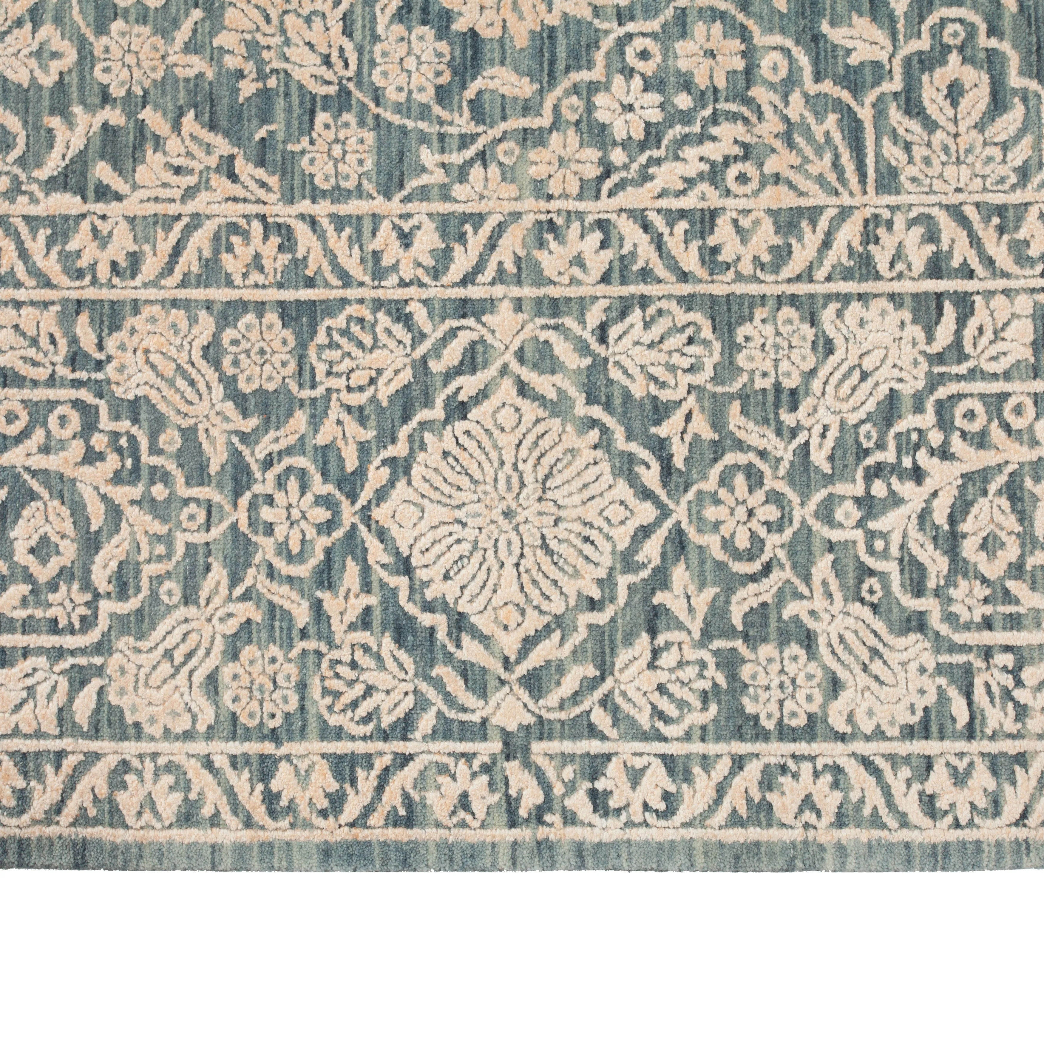 Beige Modern Wool Rug - 9'1" x 12'1"