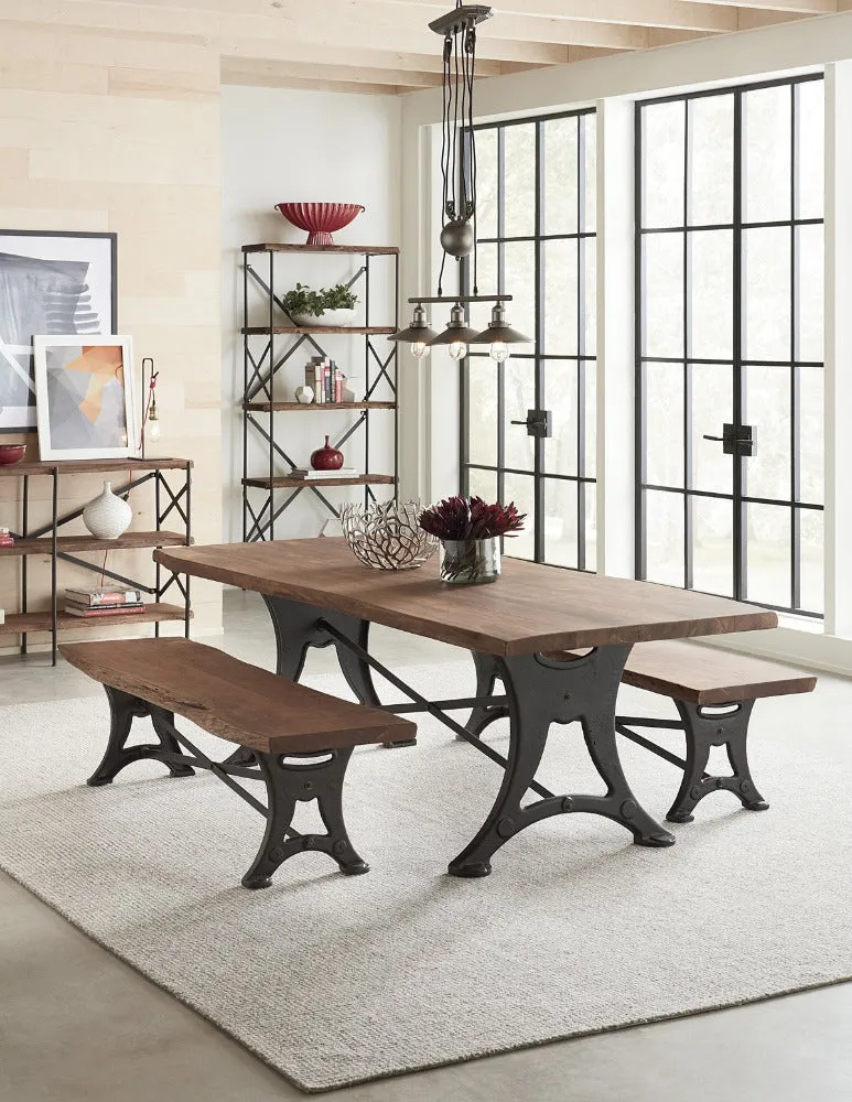 Blayne Rustic Farmhouse Live Edge Bench