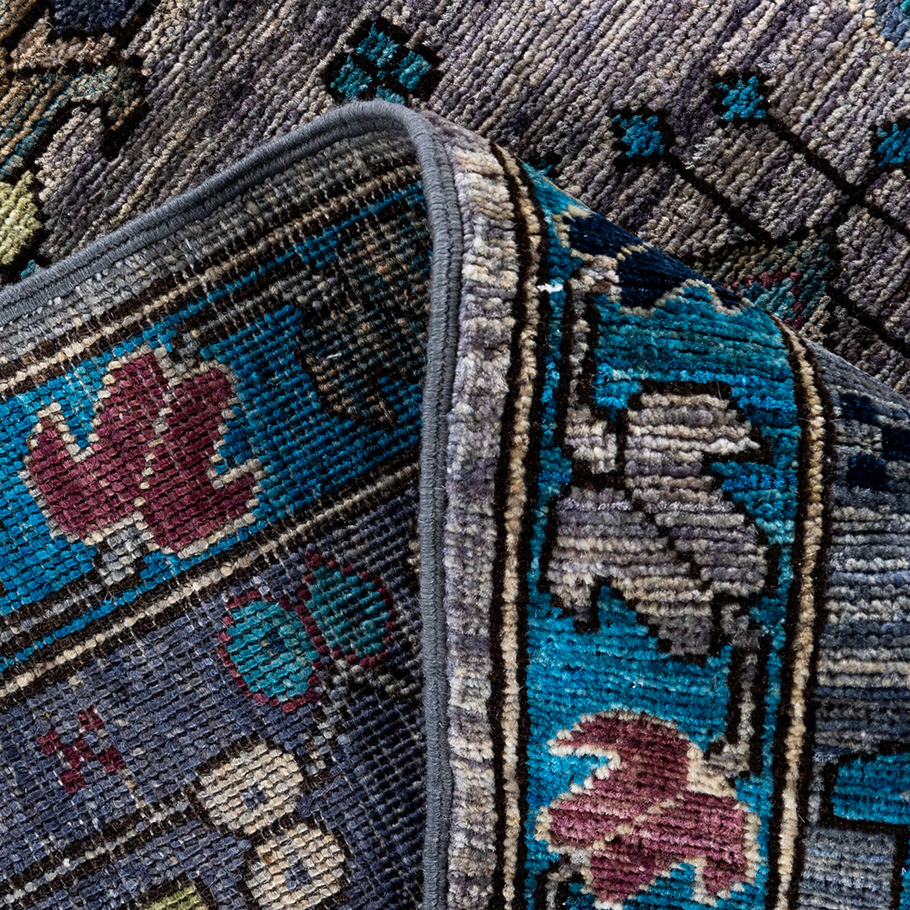 Blue Traditional Serapi Wool Rug - 9'1" x 11'9"