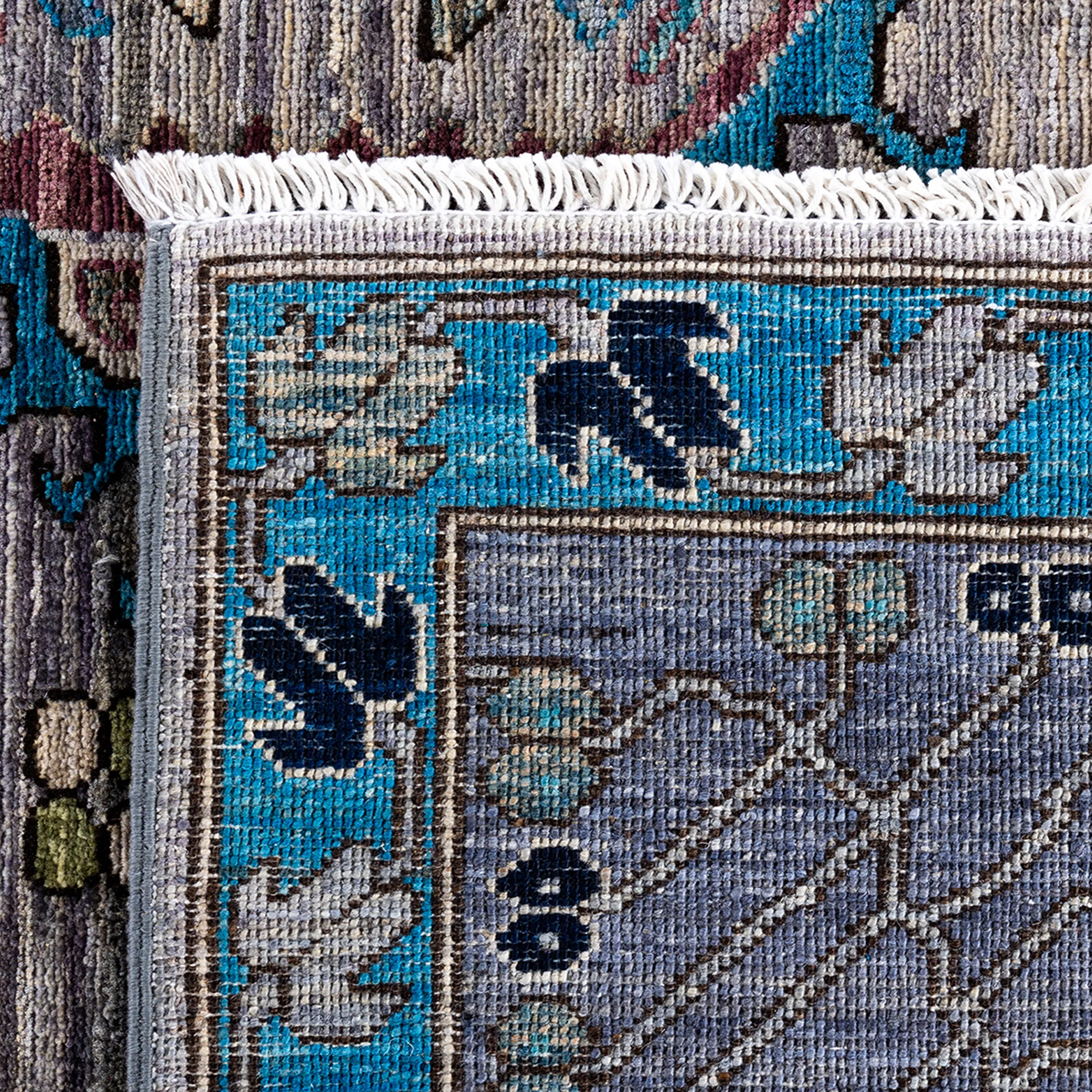 Blue Traditional Serapi Wool Rug - 9'1" x 11'9"