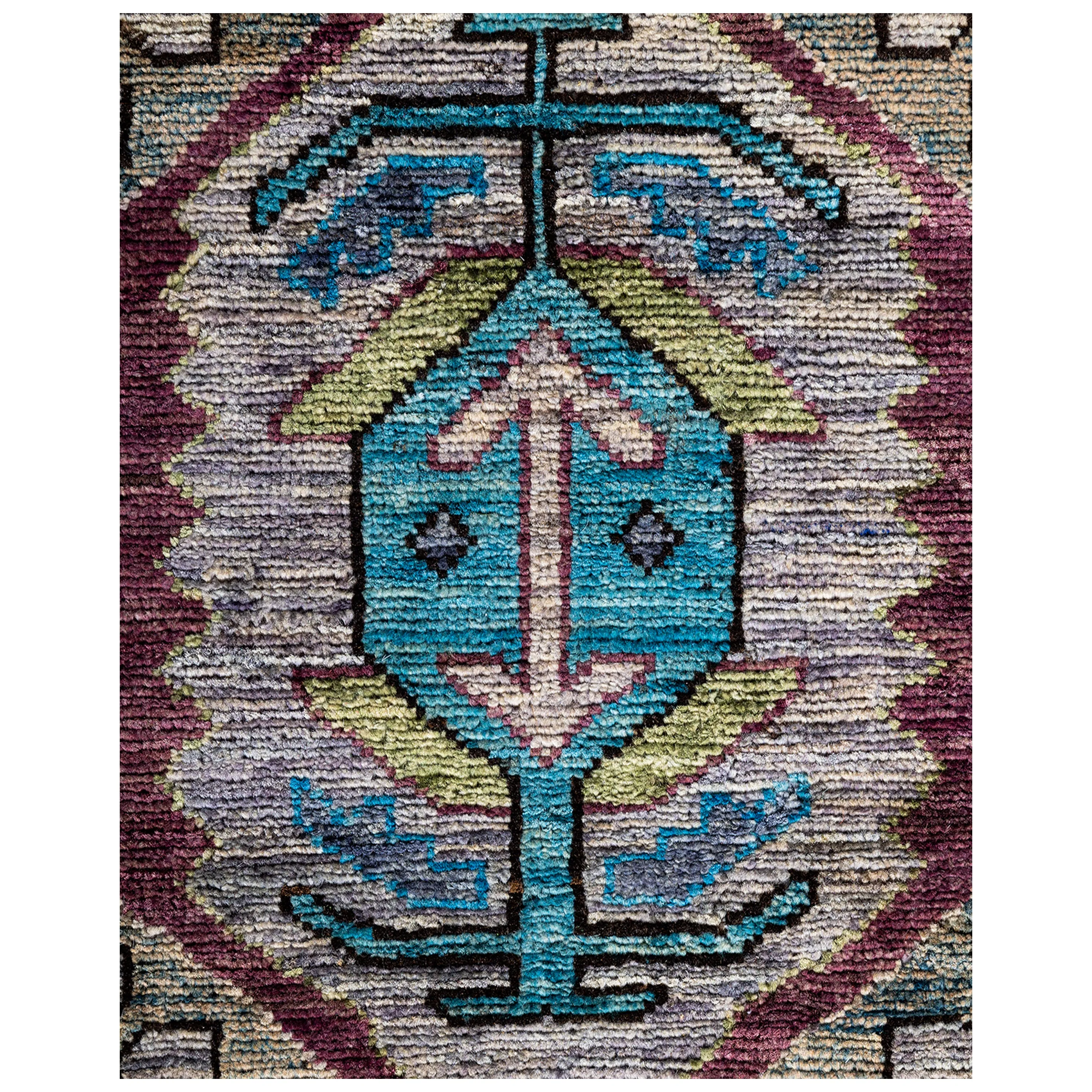 Blue Traditional Serapi Wool Rug - 9'1" x 11'9"