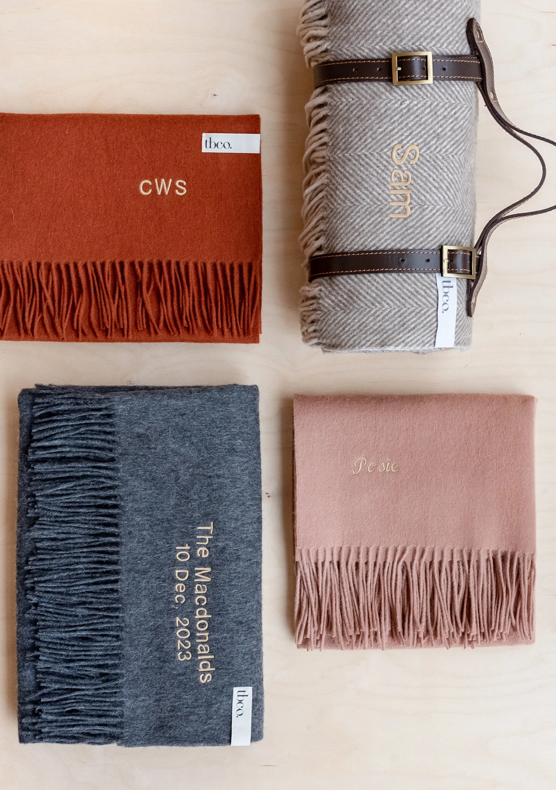 Cashmere Small Blanket in Oatmeal Melange