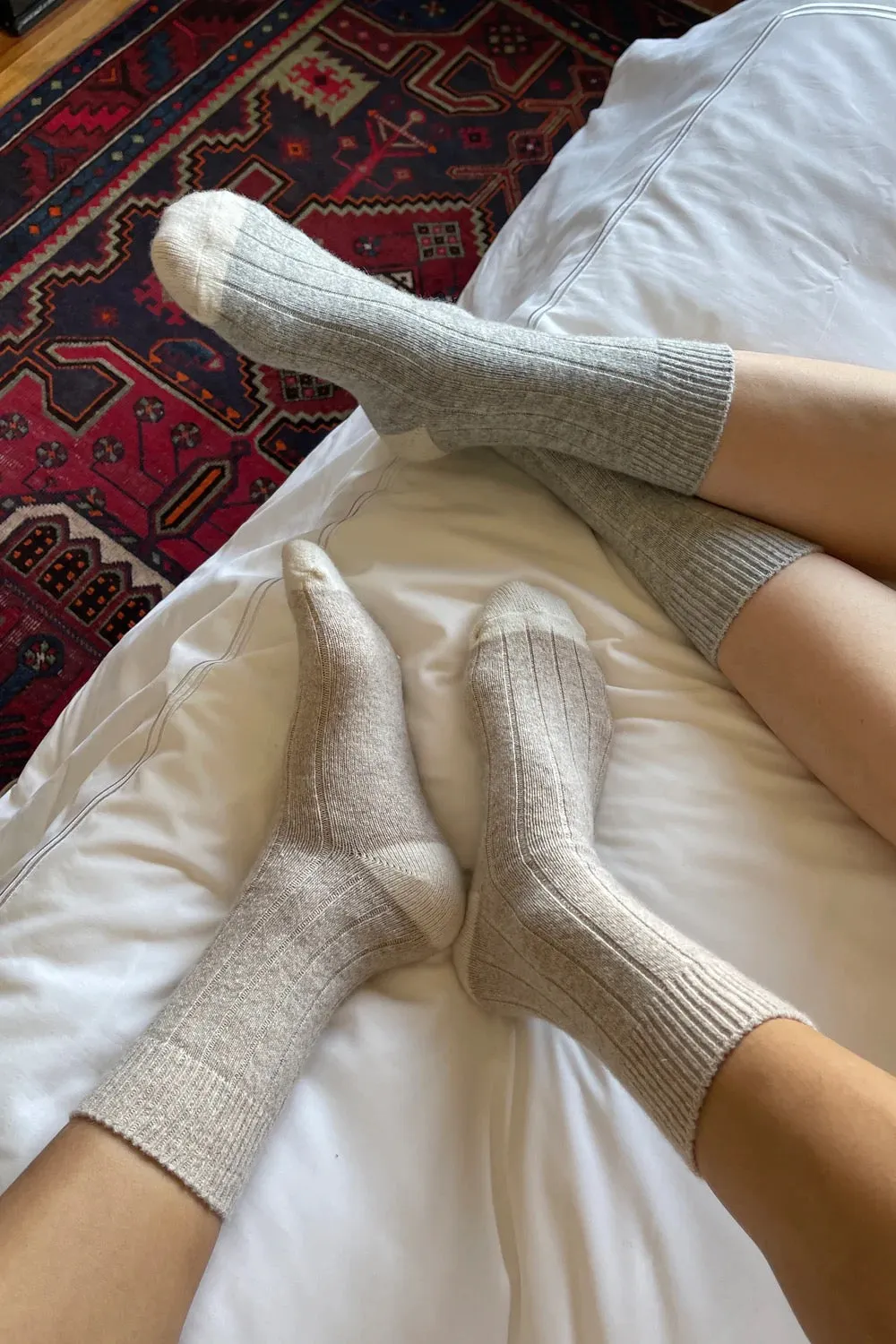 Cashmere Socks (Grey Melange)