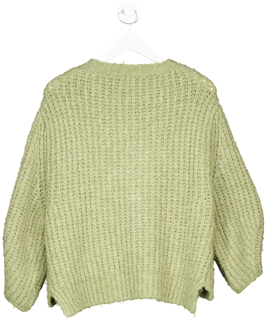 Charli Green Wool Blend Sweater One Size