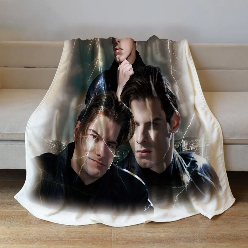 Custom Photo Vintage Tee Personalized Name Blankets Gifts for Lovers