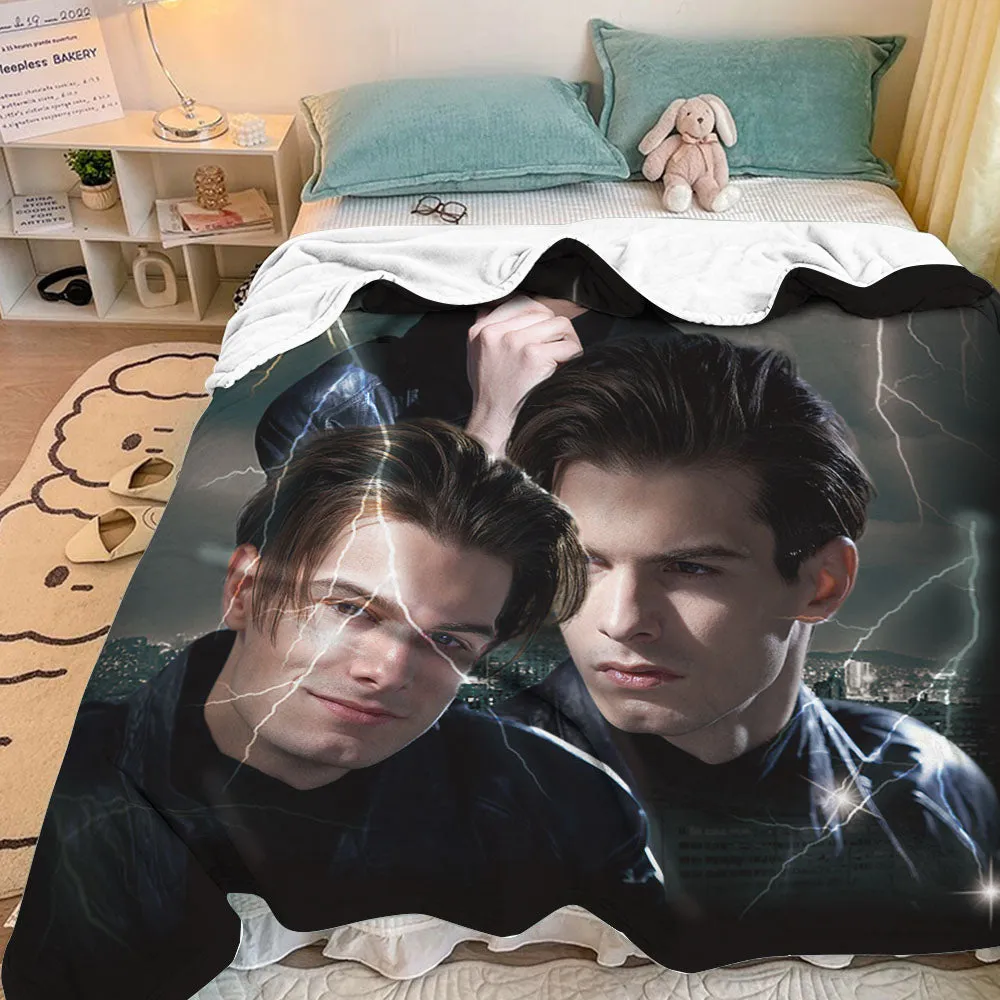 Custom Photo Vintage Tee Personalized Name Blankets Gifts for Lovers