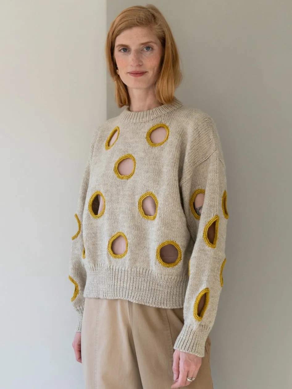 Degen Holes Sweater ~ Birch