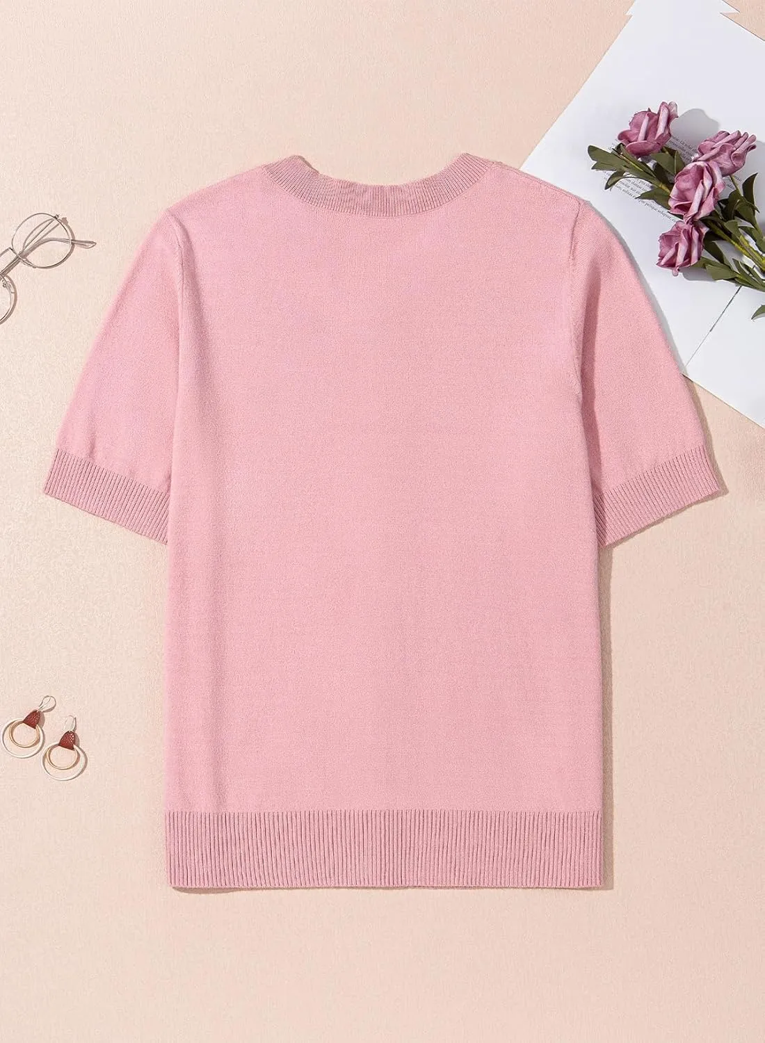 Dokotoo Cardigan Sweaters for Women Printed Round Neck Button Cardigan Womens Tops Open Front Summer Sweaters for Women