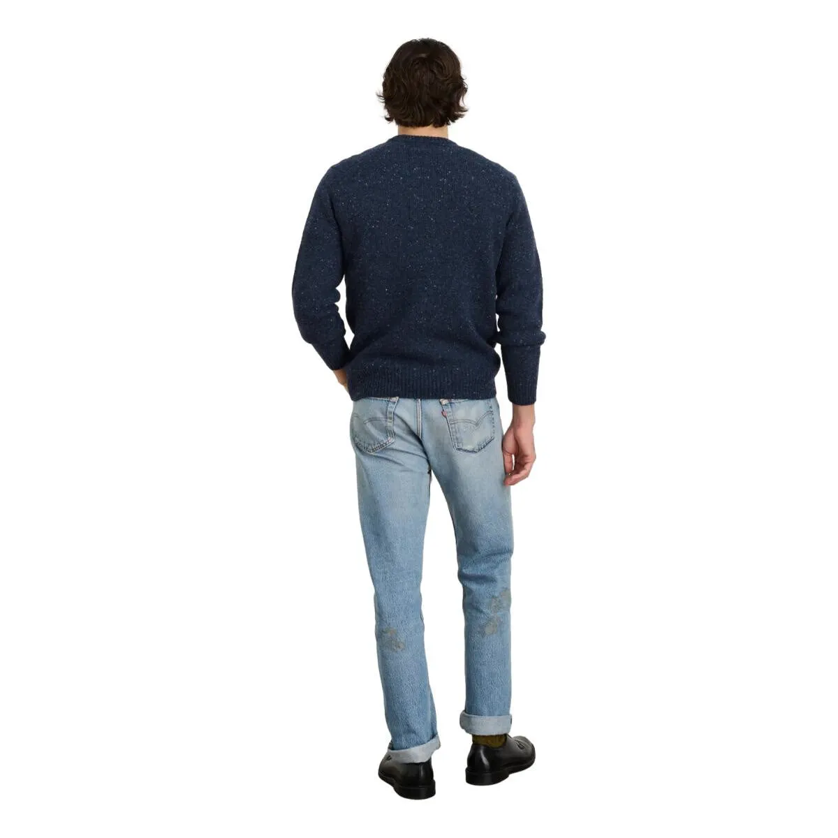 Donegal Crew Neck Sweater Navy