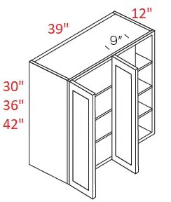 EB22-WBC39/4230 Elegant Dove Assembled Wall Blind Corner Cabinet