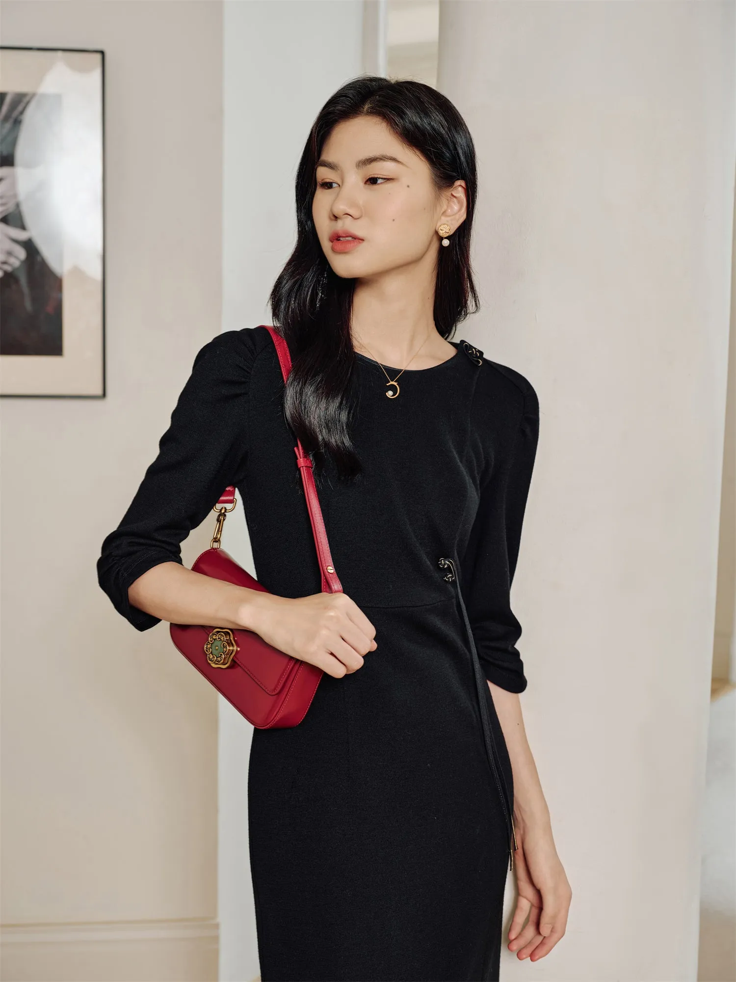 EP YAYING Wool Dress