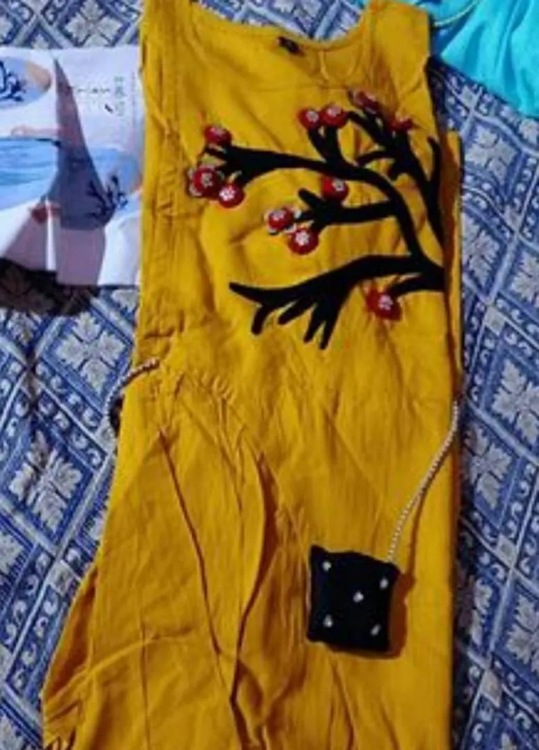 Exclusive Designer Rayon Slub Embroidered Kurtas