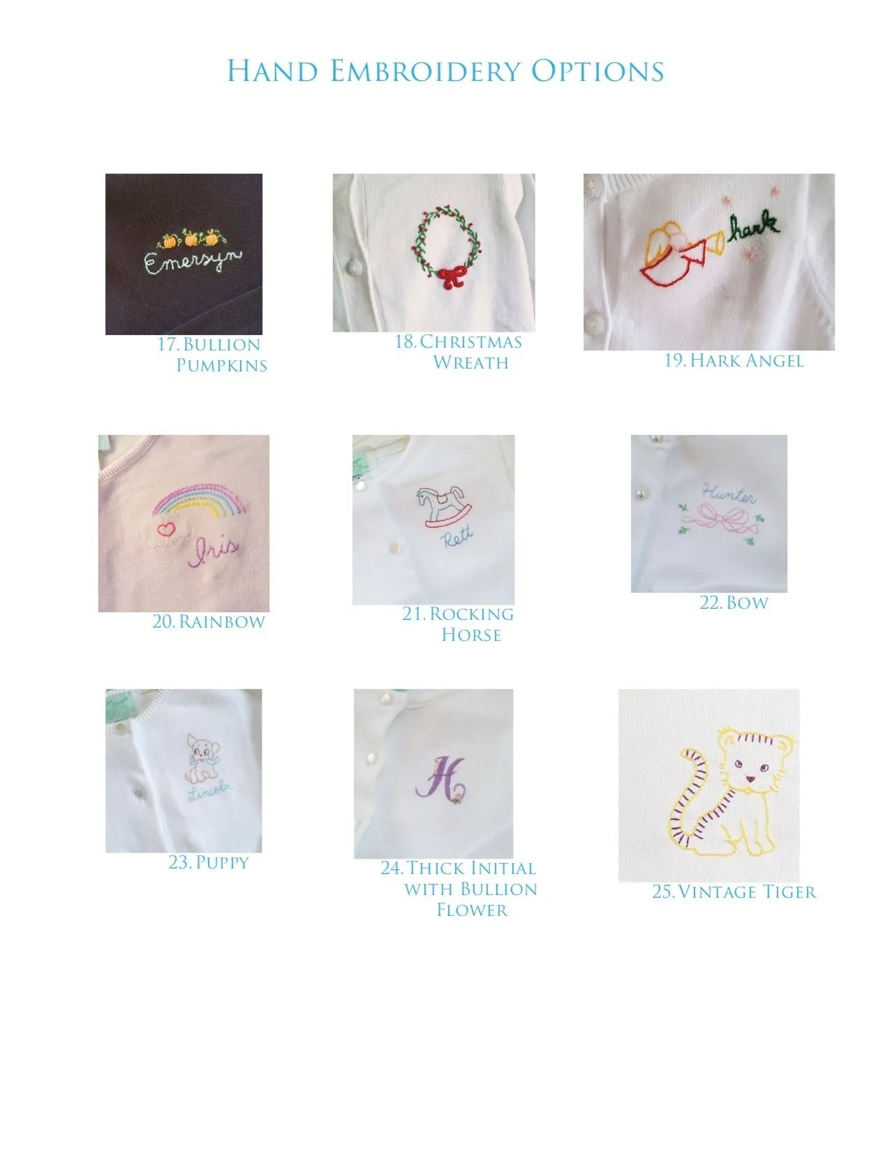 Favorite Hand Embroidery Designs