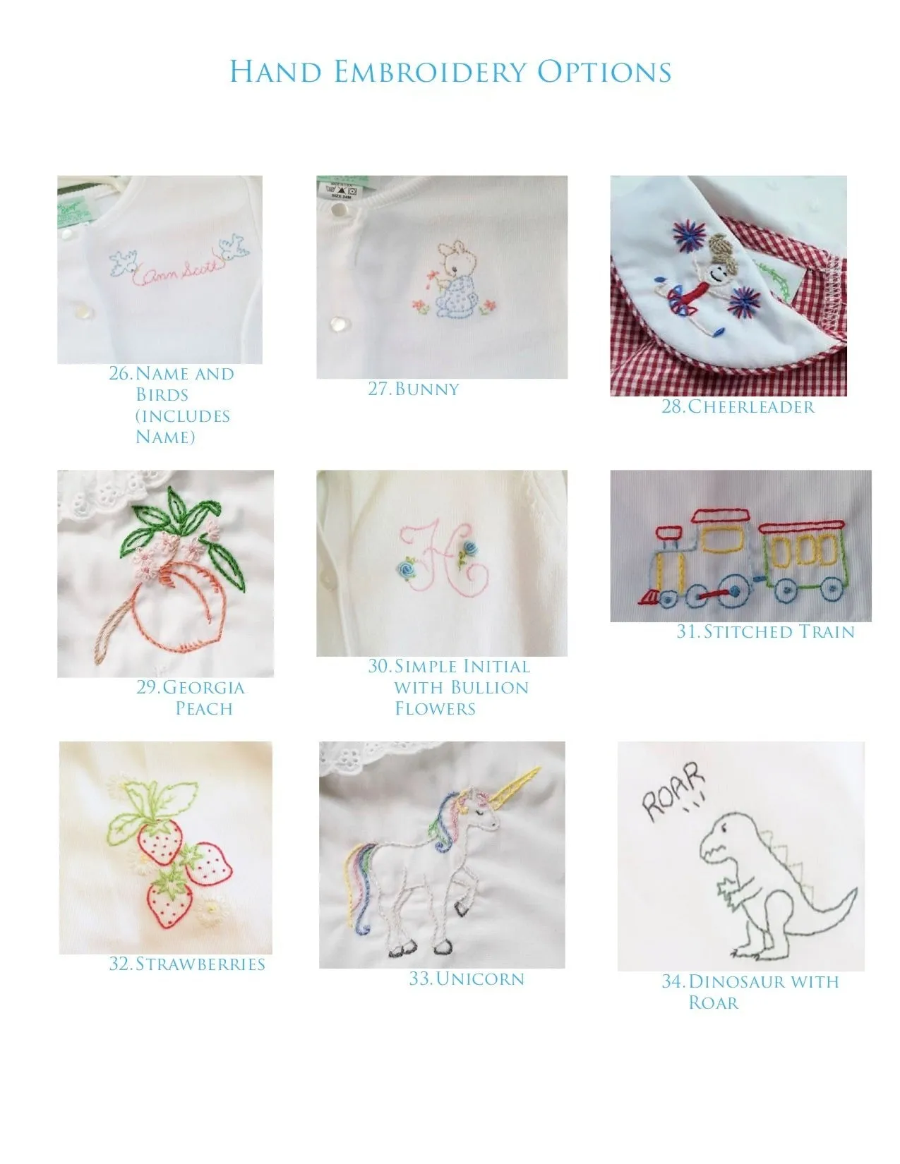 Favorite Hand Embroidery Designs