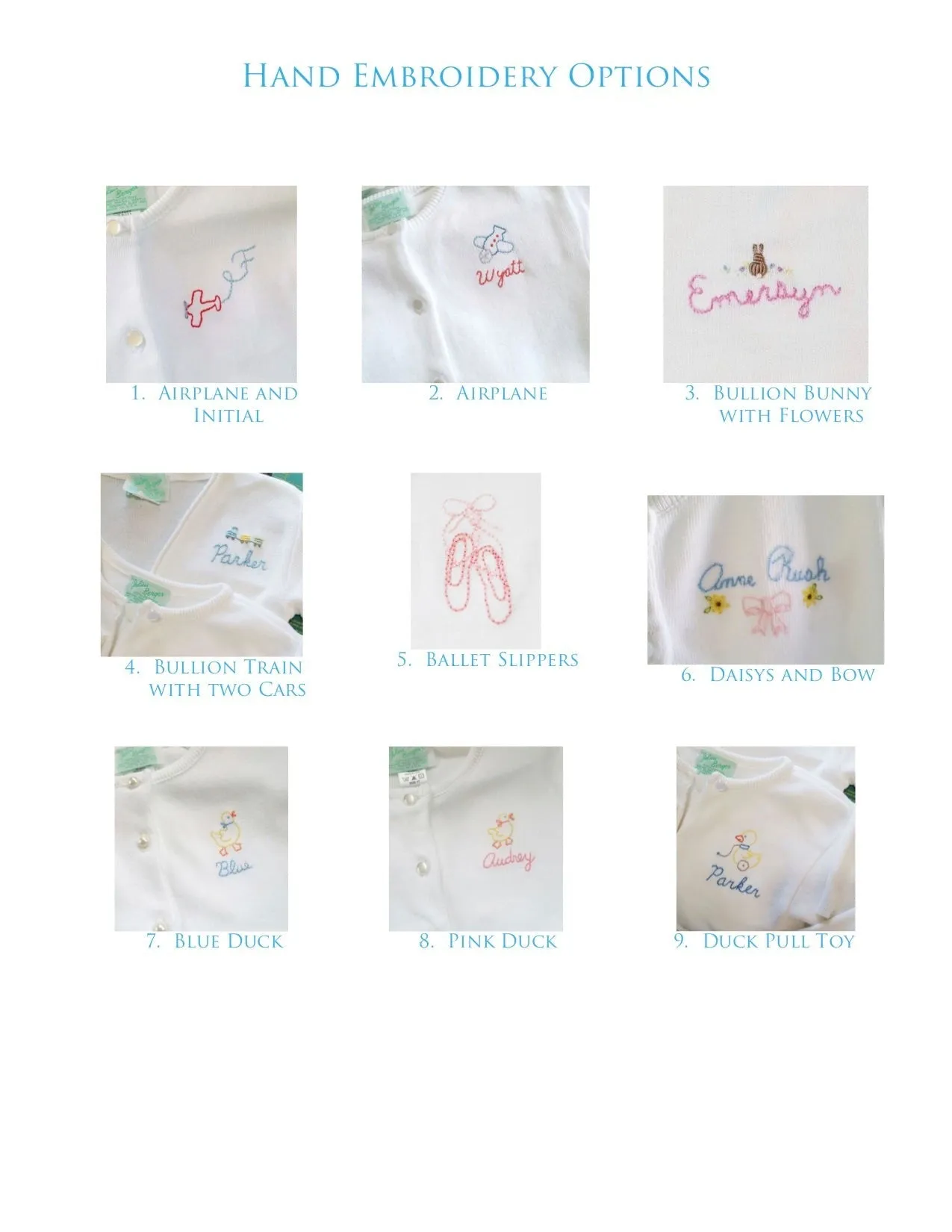 Favorite Hand Embroidery Designs