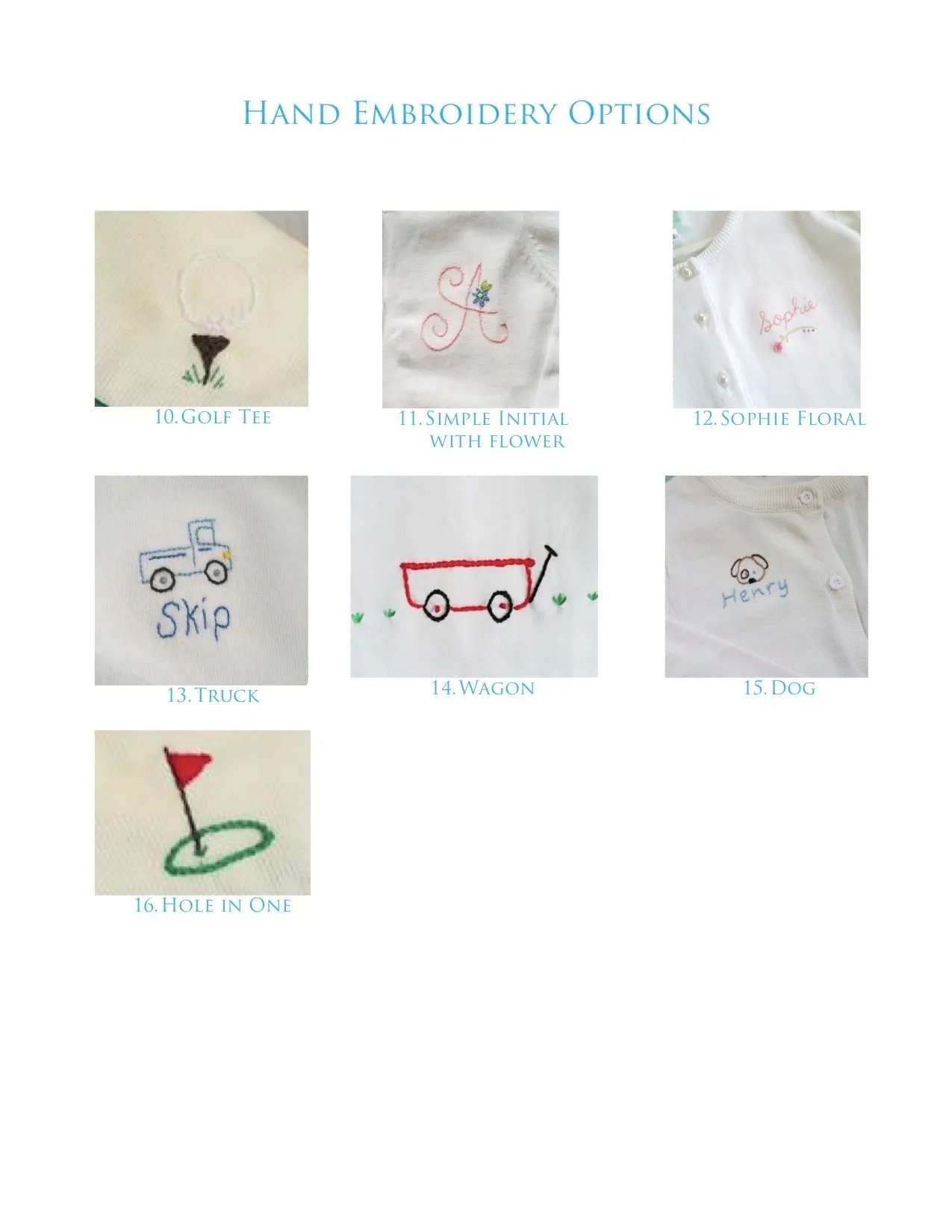 Favorite Hand Embroidery Designs