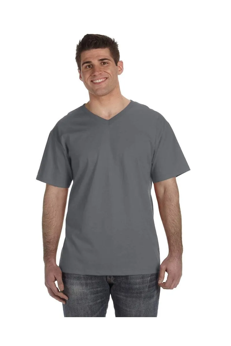 Fruit of the Loom 39VR: Adult 5 oz. HD Cotton™ V-Neck T-Shirt