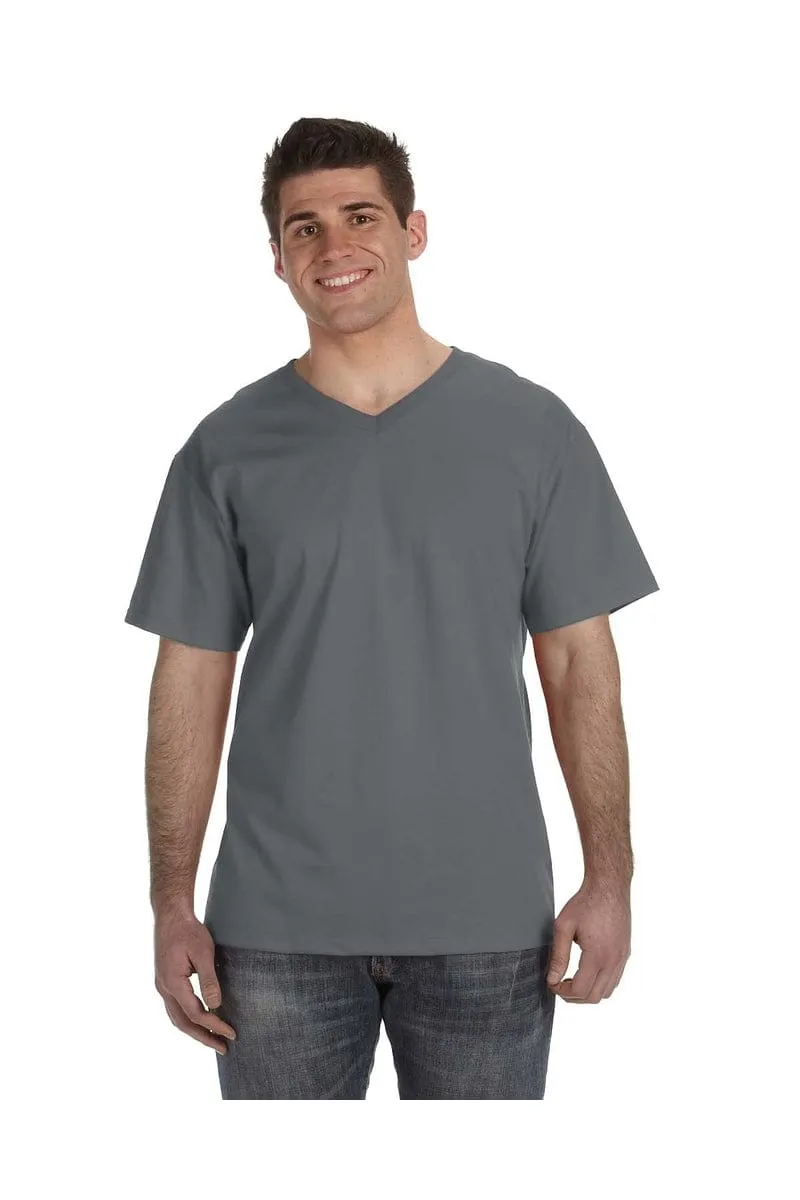 Fruit of the Loom 39VR: Adult 5 oz. HD Cotton™ V-Neck T-Shirt