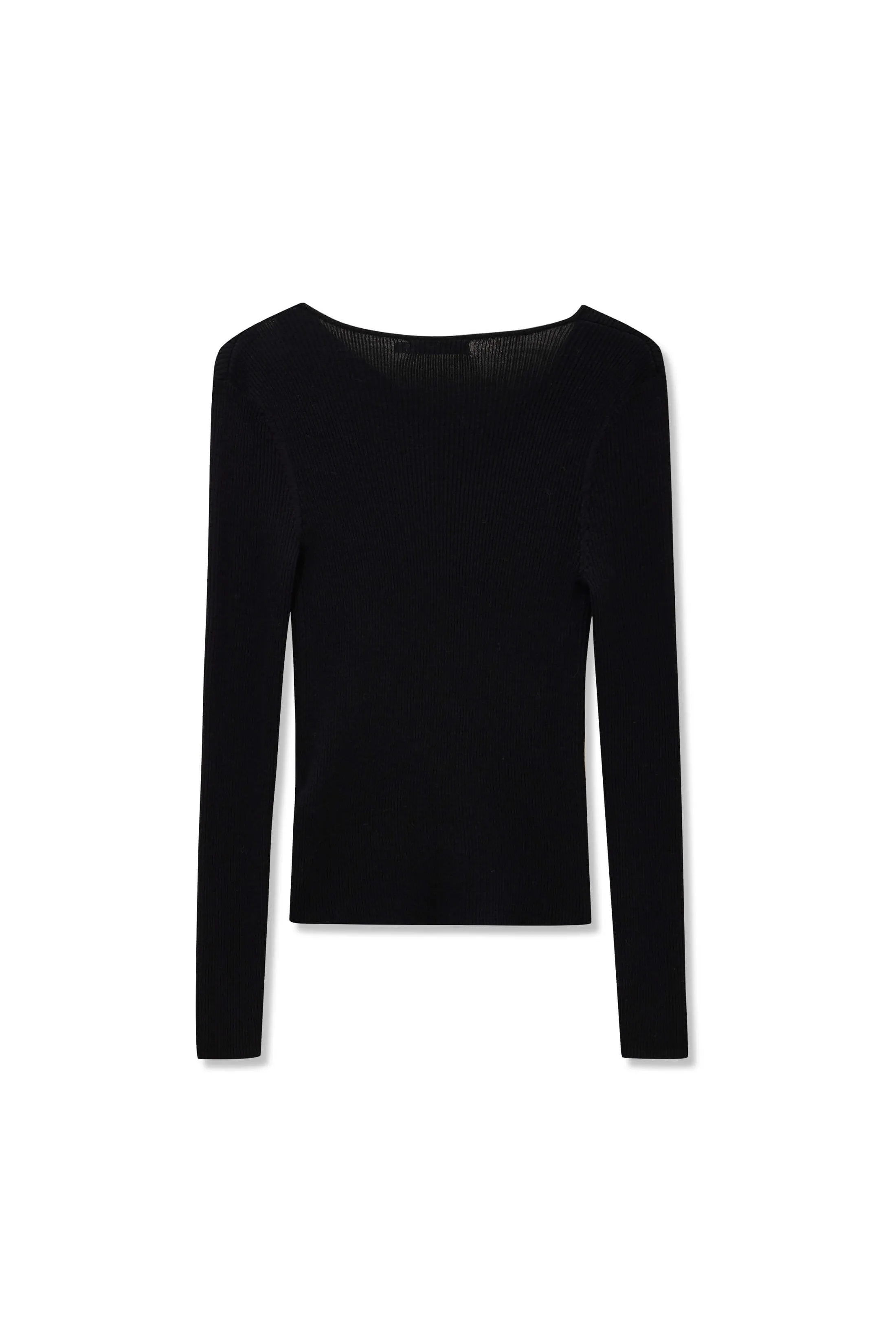 Full Wool Base Layer Sweater With Hollow Design