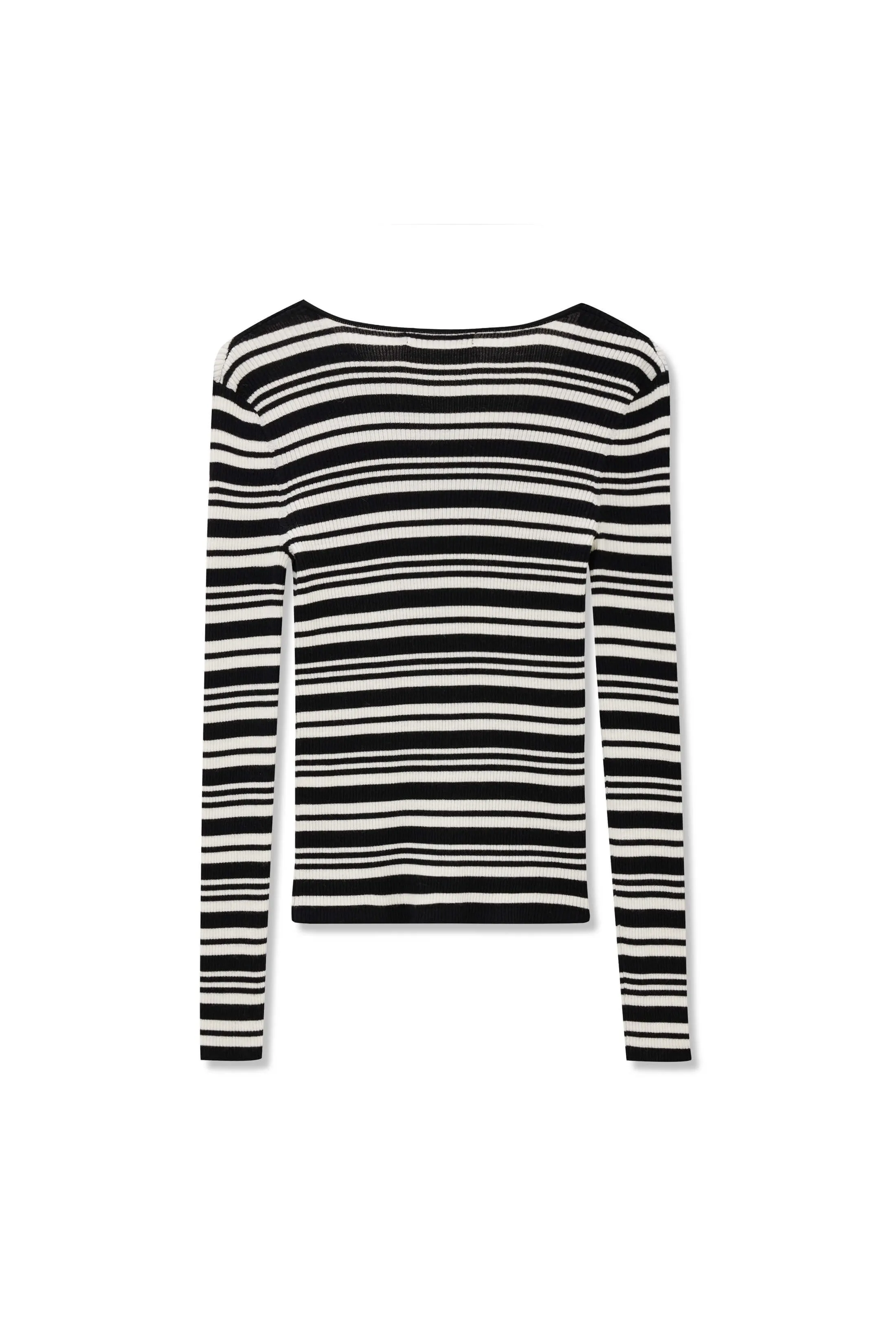 Full Wool Base Layer Sweater With Hollow Design