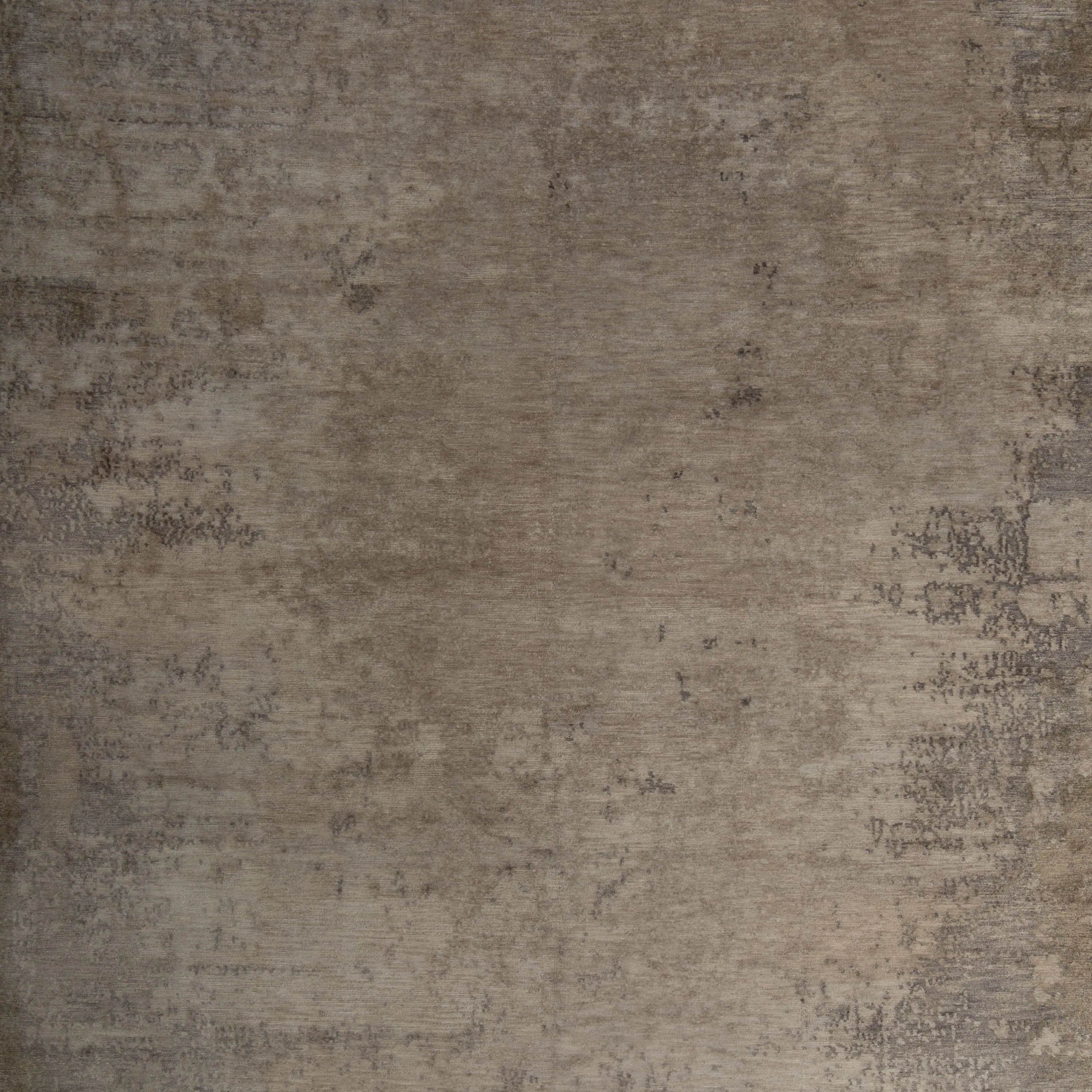 Grey Stelle Contemporary Tibetan Wool Silk Blend Rug - 8'11" x 11'10"