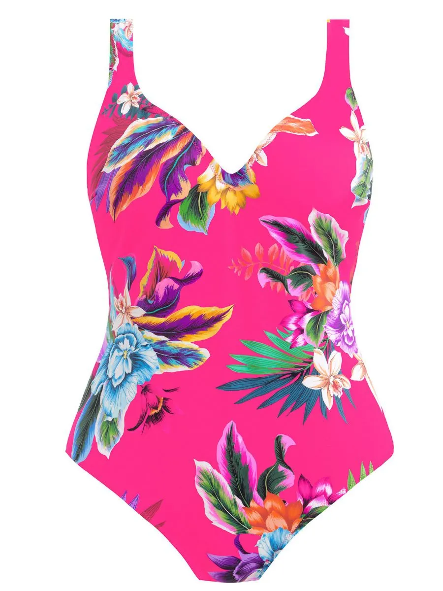 Halkidiki Plunge Swimsuit - Orchid