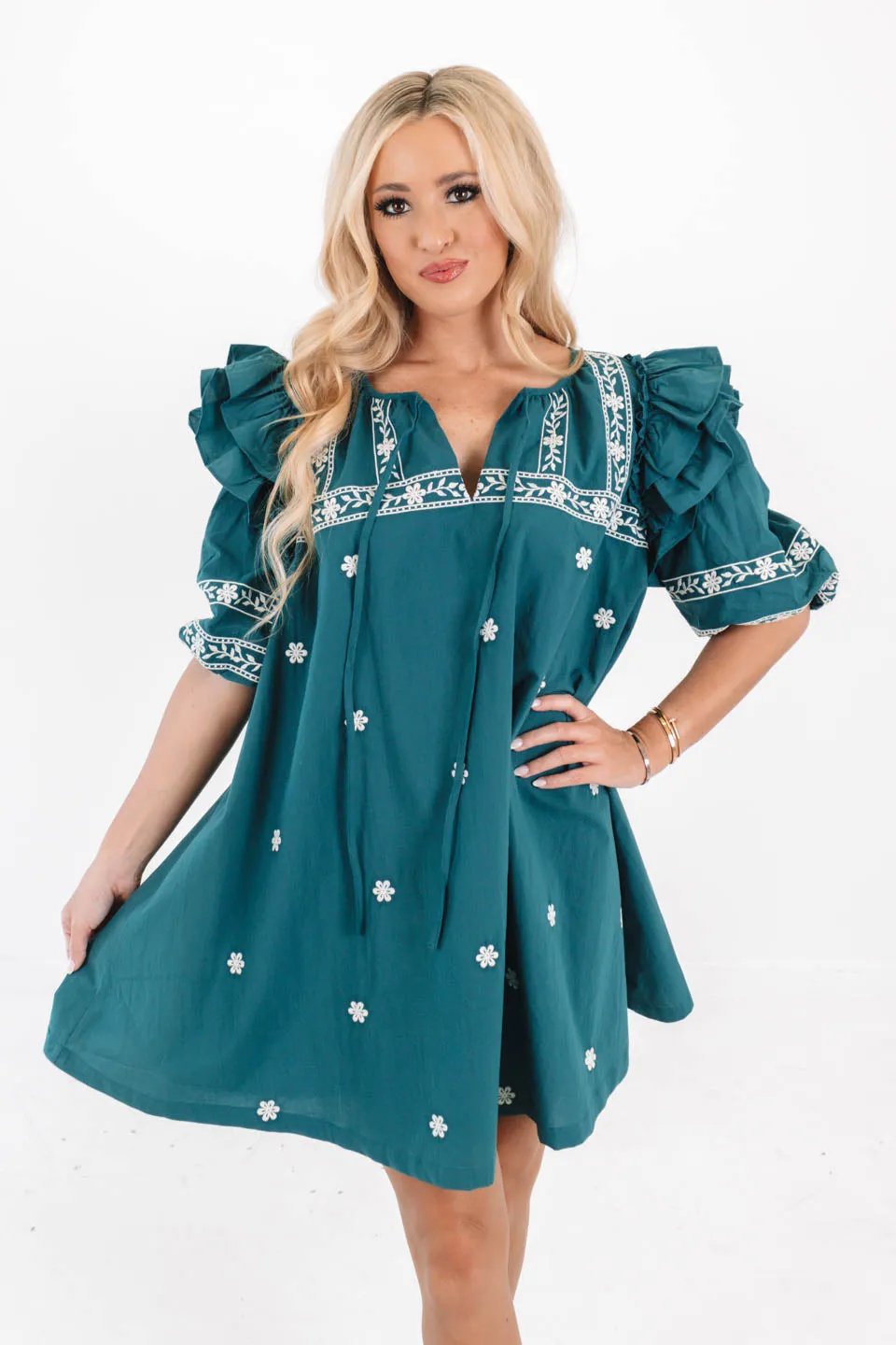 I Know You Dress - Teal