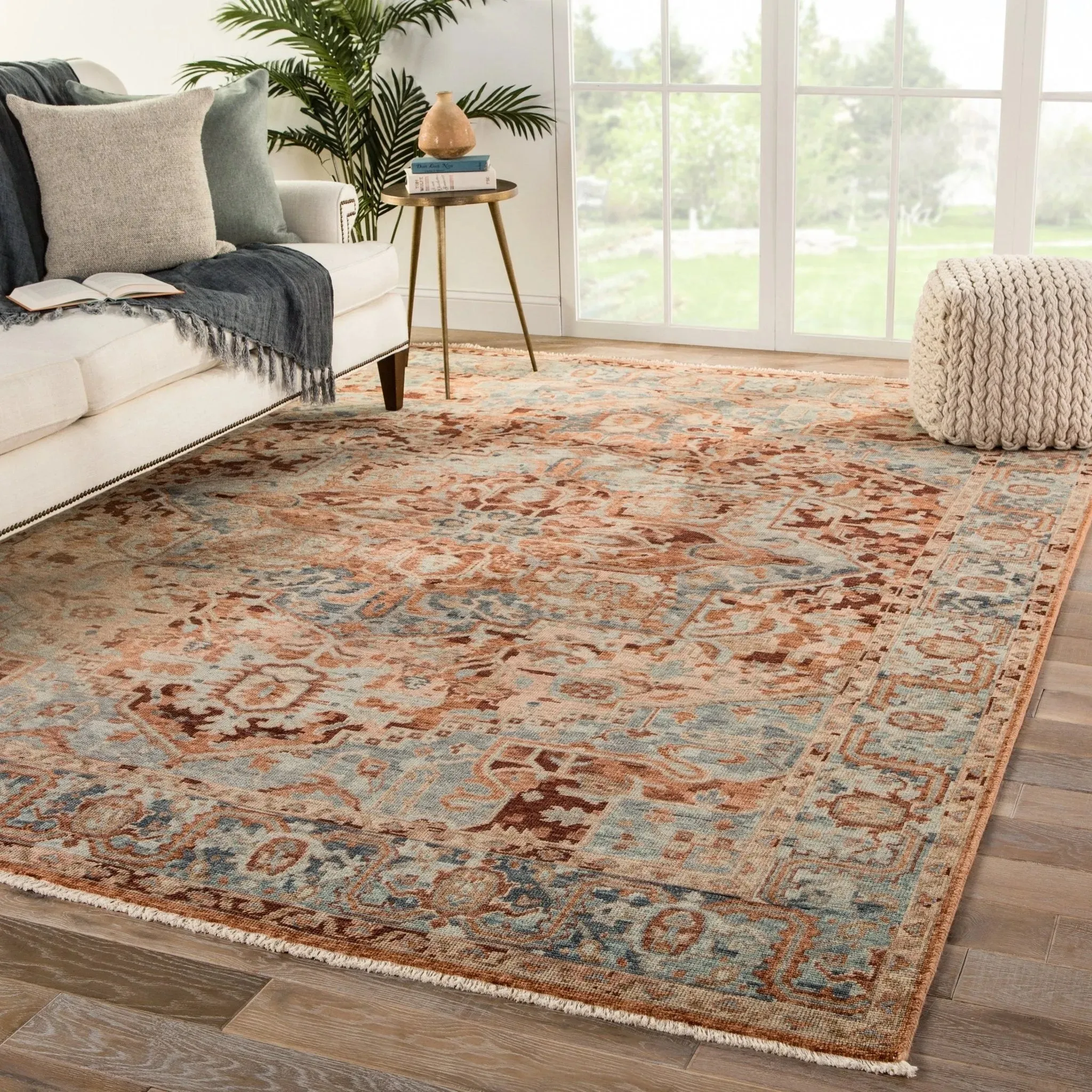 Inspirit ISP03 Elyas Pink/Blue Rug