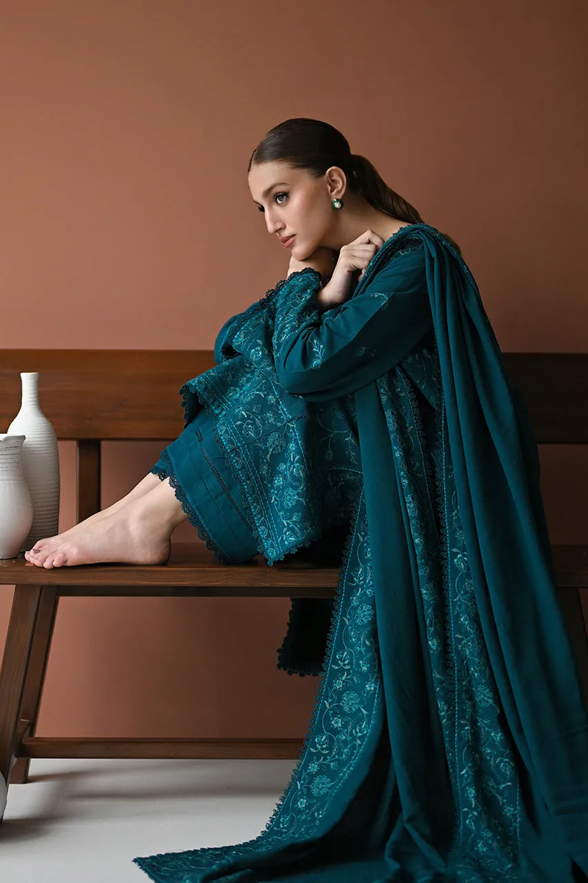 KARANDI'24-TEAL LUXURY EMBROIDERED KARANDI SET (NEL-24625)