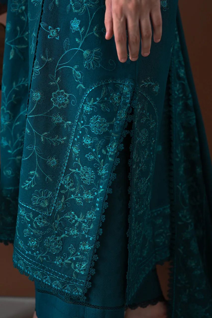 KARANDI'24-TEAL LUXURY EMBROIDERED KARANDI SET (NEL-24625)