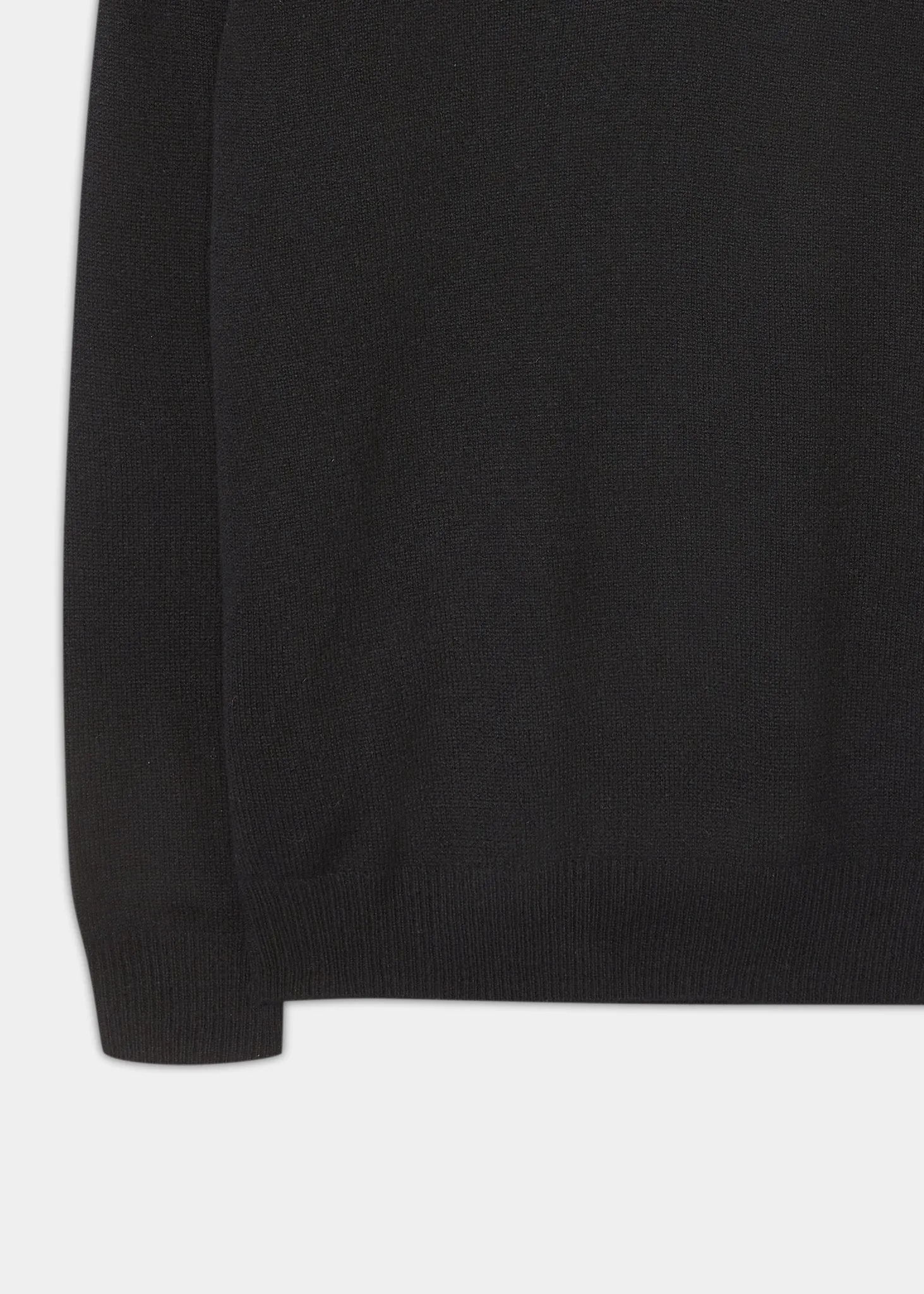 Kilsyth Lambswool Jumper in Black - Regular Fit