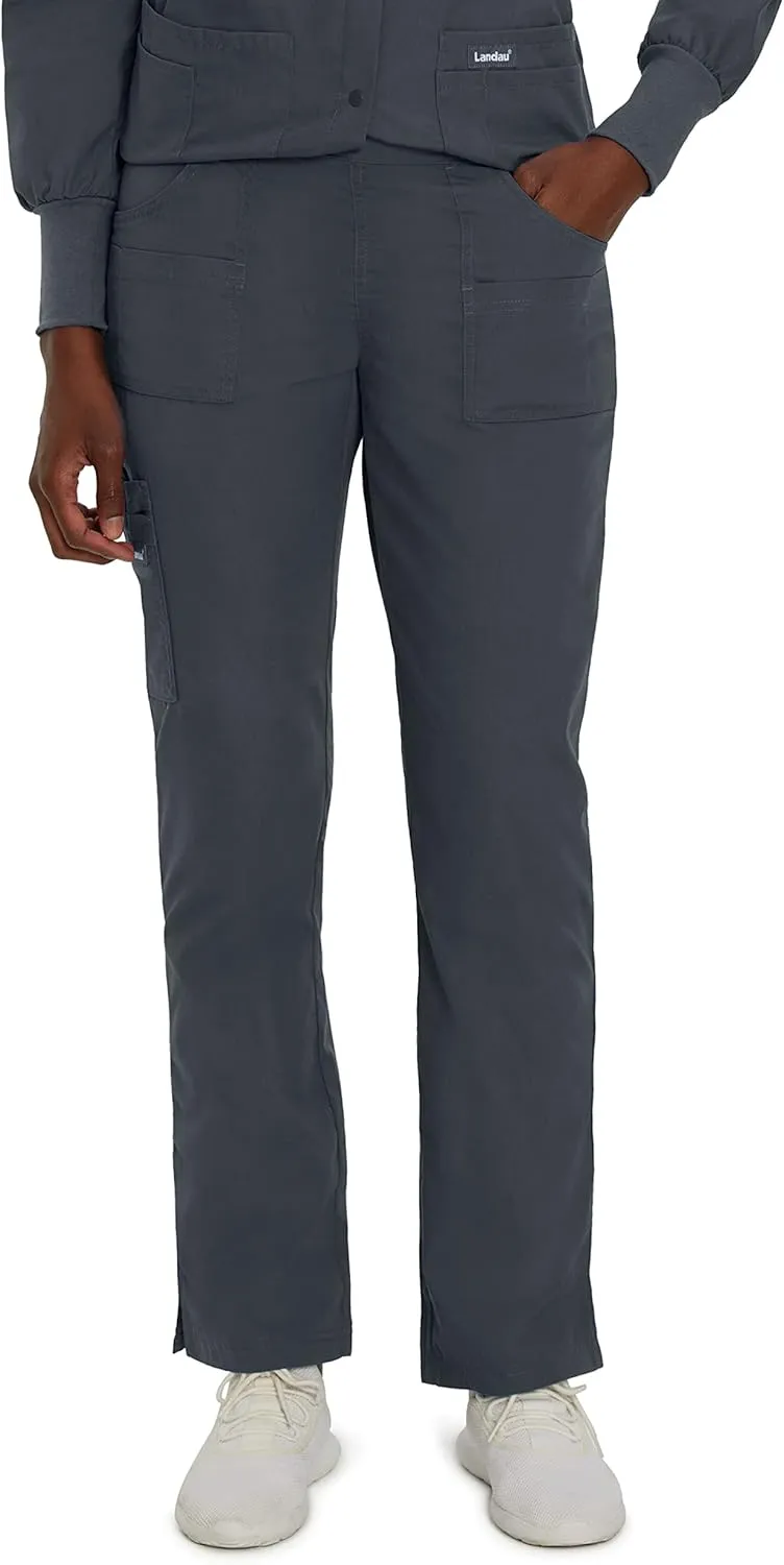 Landau Essentials Tailored Fit 9-Pocket Cargo Scrub Pants for Women 8380