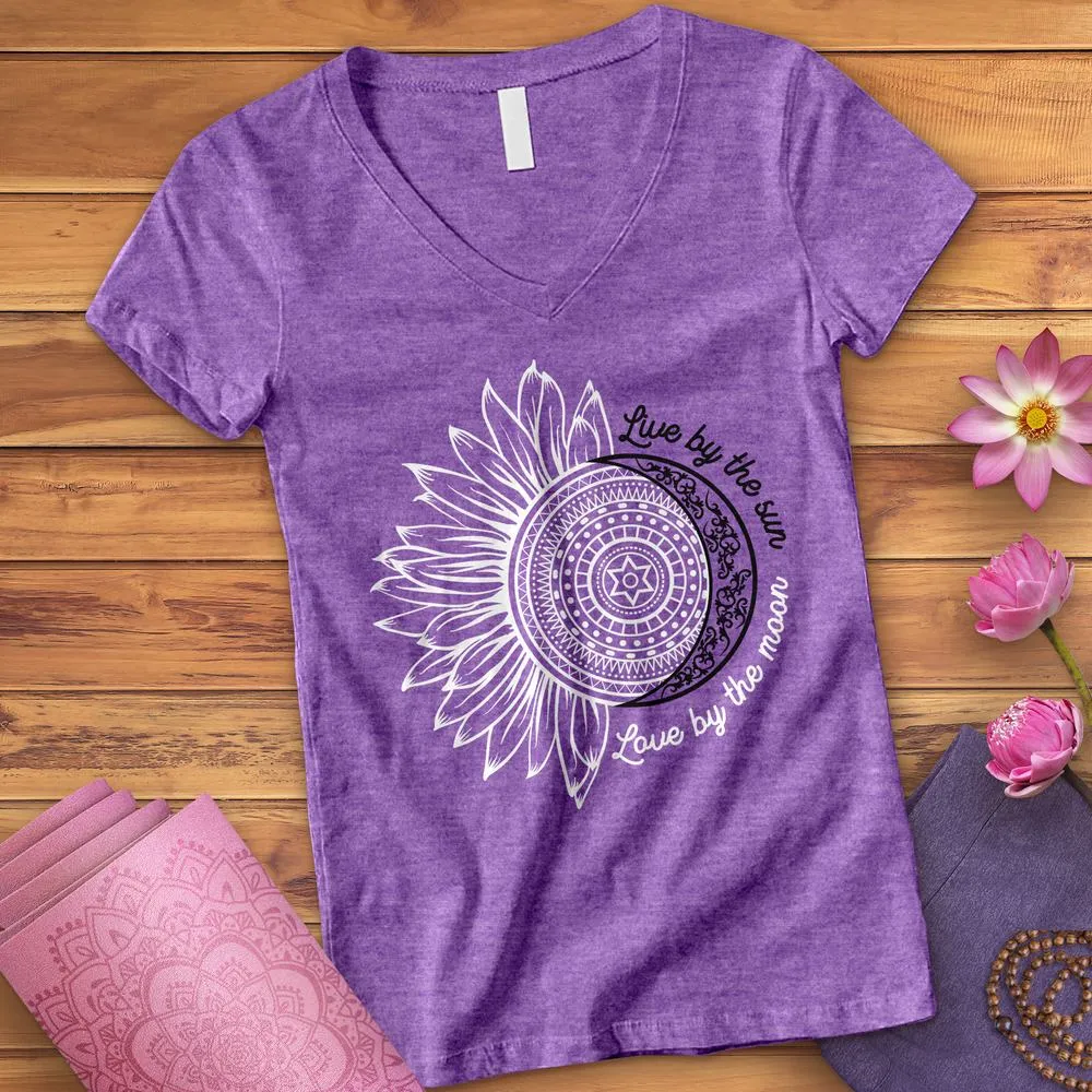 Live By The Sun Love By The Moon V-Neck