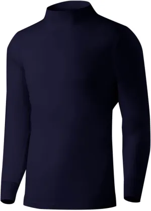 Mens Cotton Base Layer Mock Neck Compression Tops Thermal Warm Shirts Fall Winter Long Sleeve Undershirts Pullover
