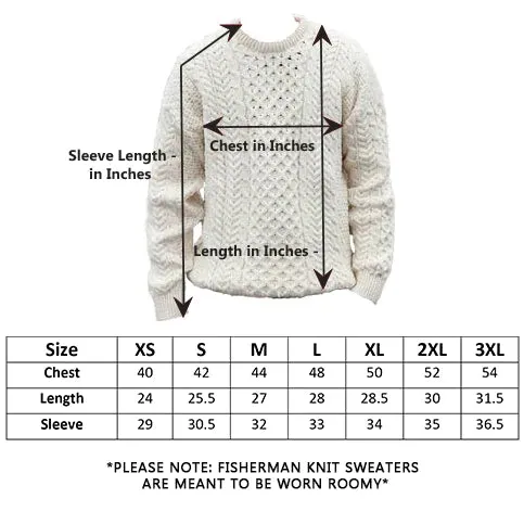 Men's Fisherman Knit Sweater | Black