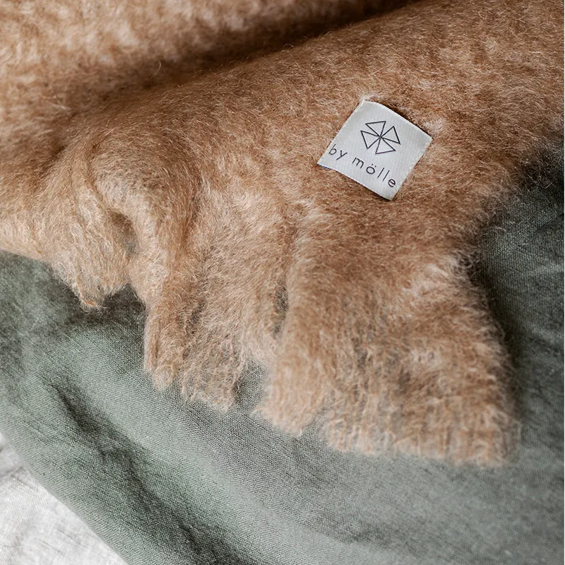 Mohair blanket hazel