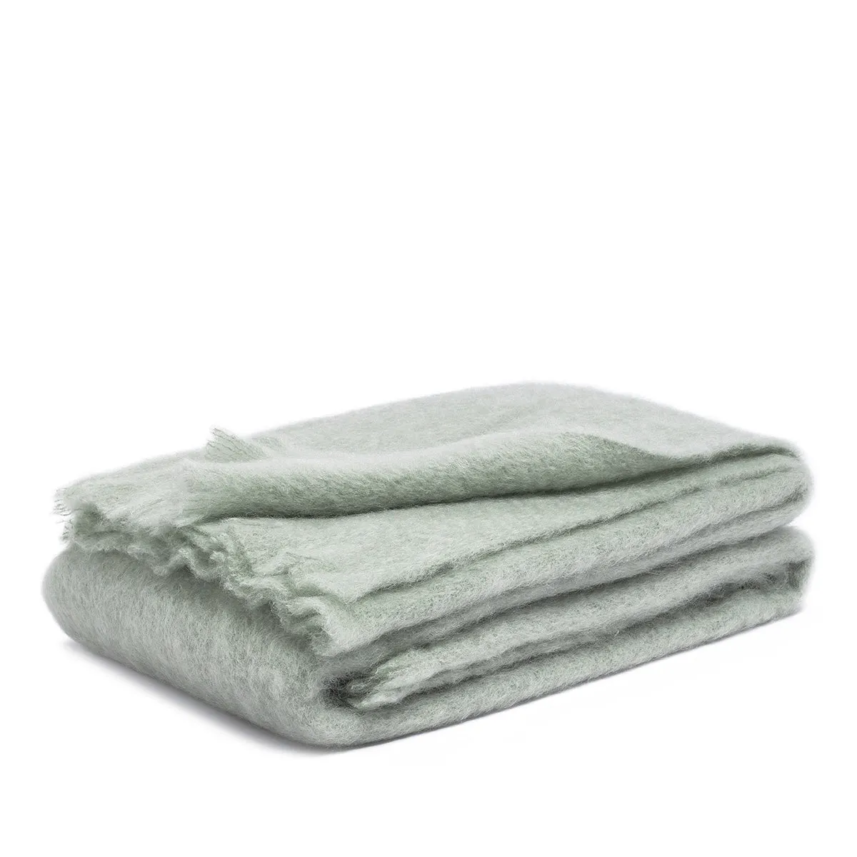 Mohair blanket sage