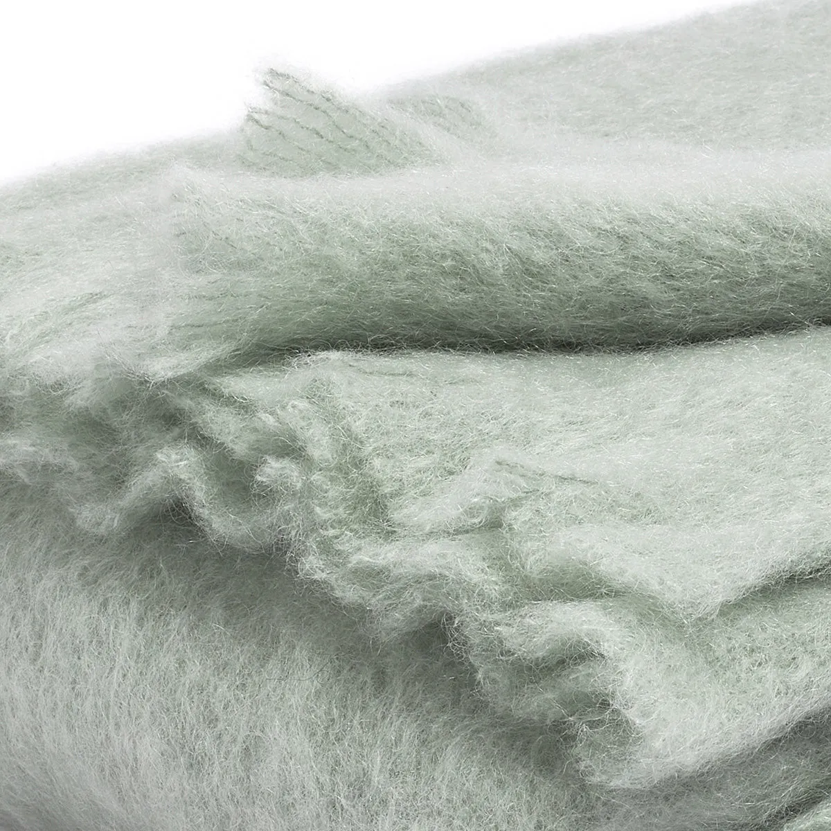 Mohair blanket sage