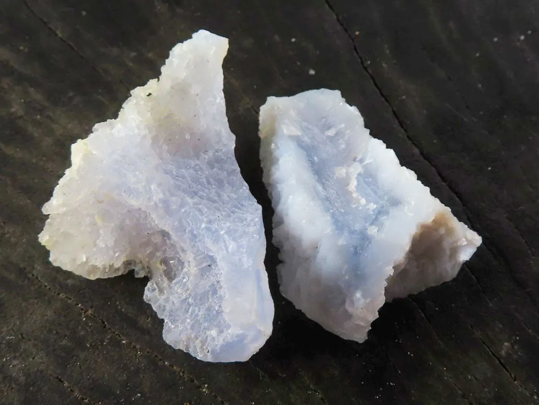 Natural Etched Blue Chalcedony Specimens x 62 From Nsanje, Malawi