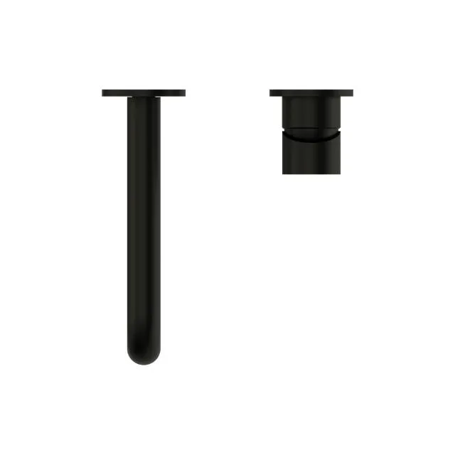 Nero Mecca Wall Basin/Bath Mixer Separate Back Plate 260mm Matte Black