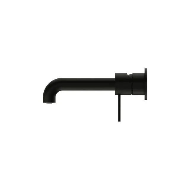 Nero Mecca Wall Basin/Bath Mixer Separate Back Plate 260mm Matte Black