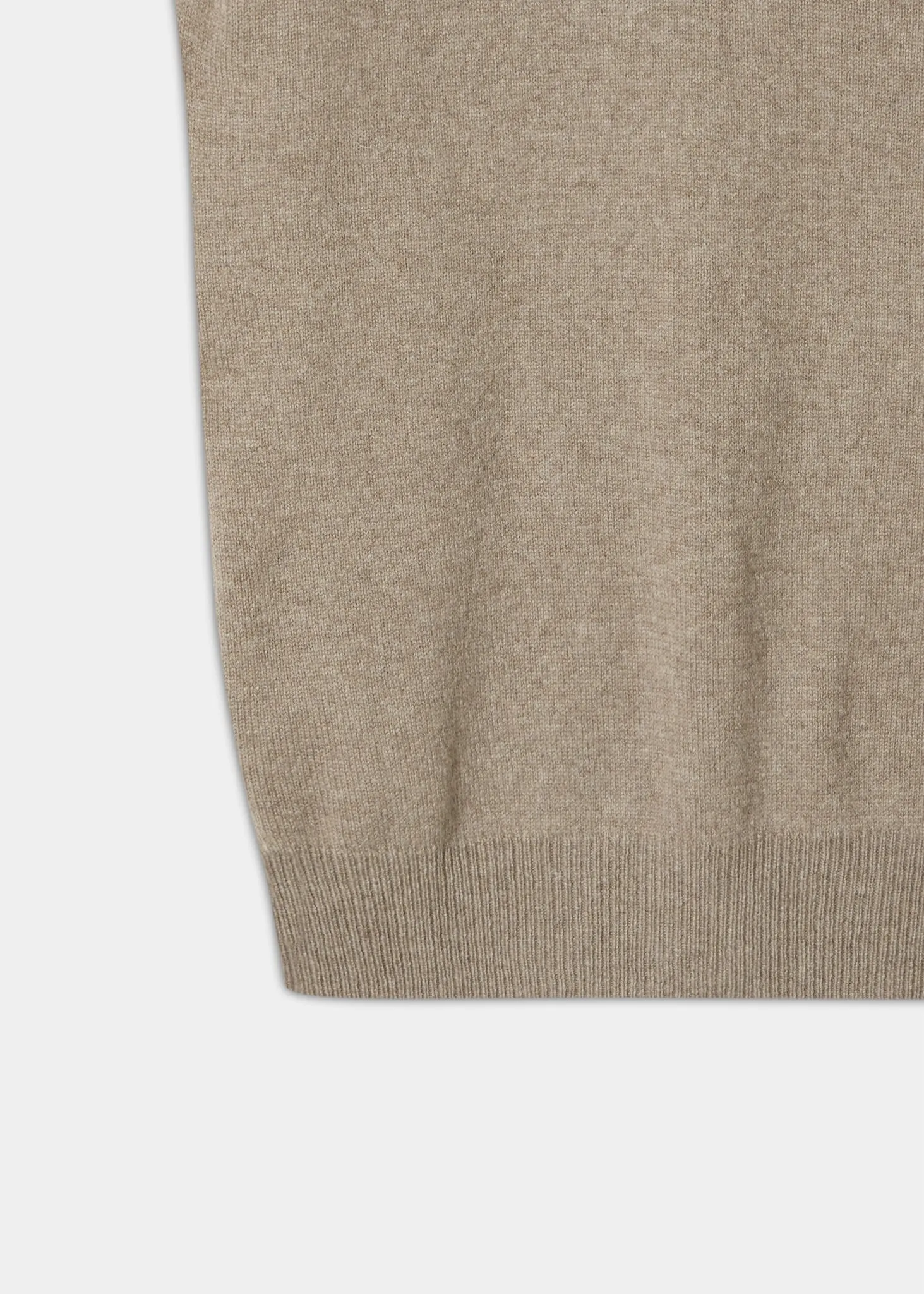 Norfolk Lambswool Slipover in Mushroom - Classic Fit
