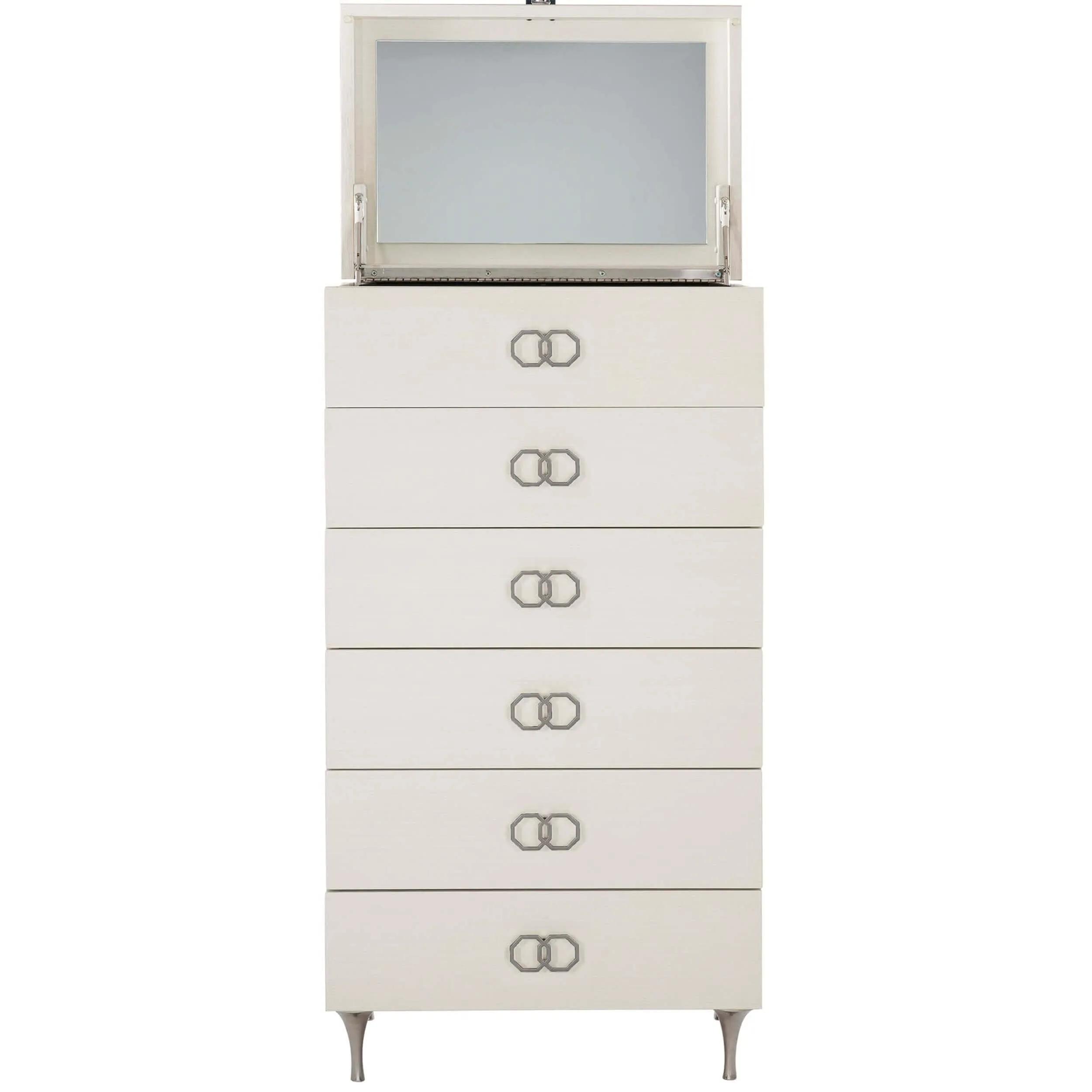 Silhouette Tall 6 Drawer Chest, Eggshell