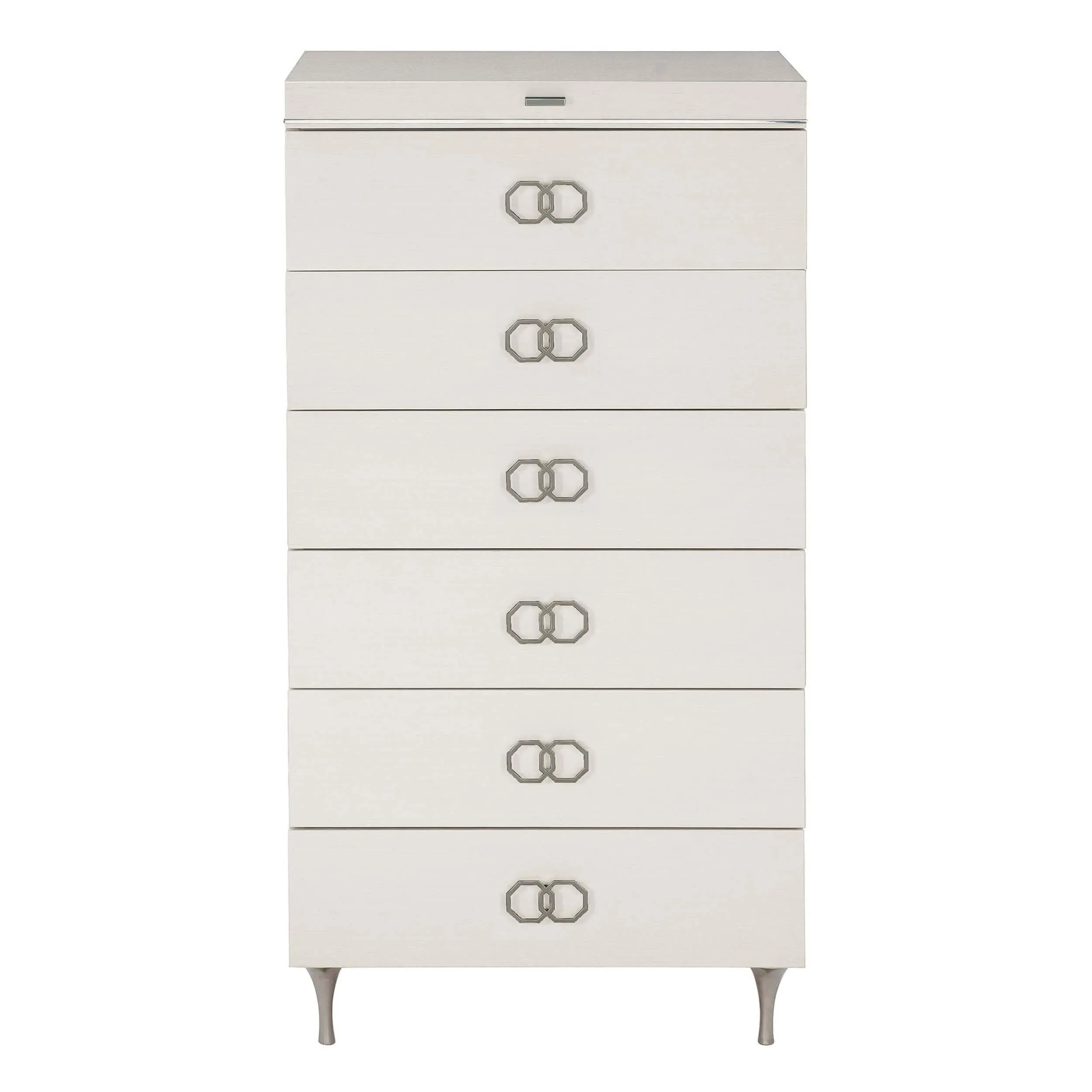 Silhouette Tall 6 Drawer Chest, Eggshell